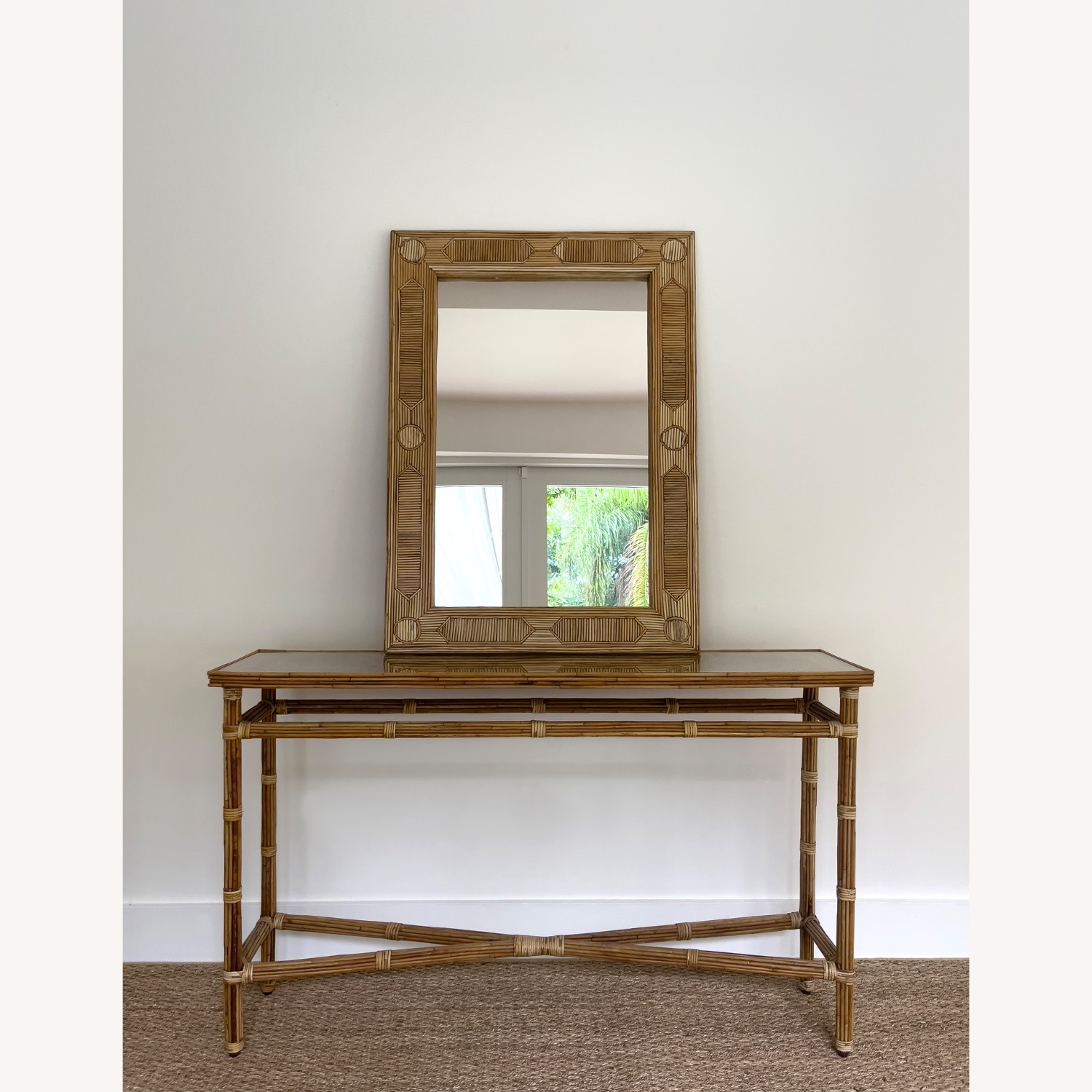 The Showroom Miami Rattan Mirror - image-3