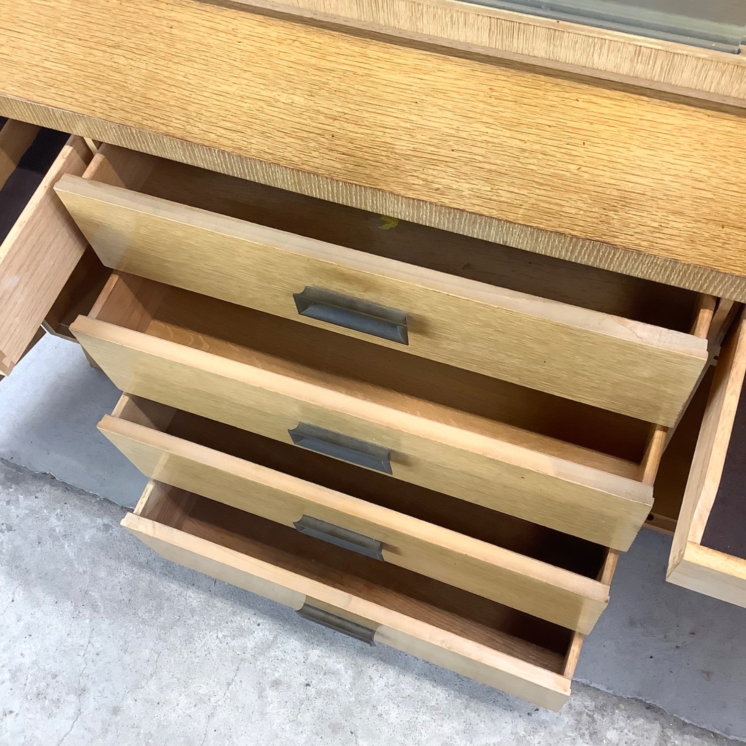 Mid-Century China Cabinet With Blonde Finish - image-12