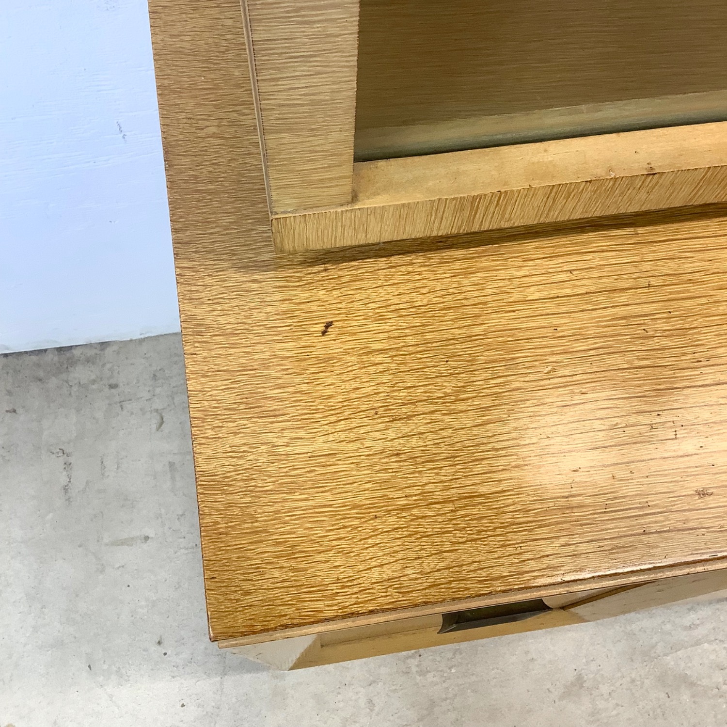 Mid-Century China Cabinet With Blonde Finish - image-10