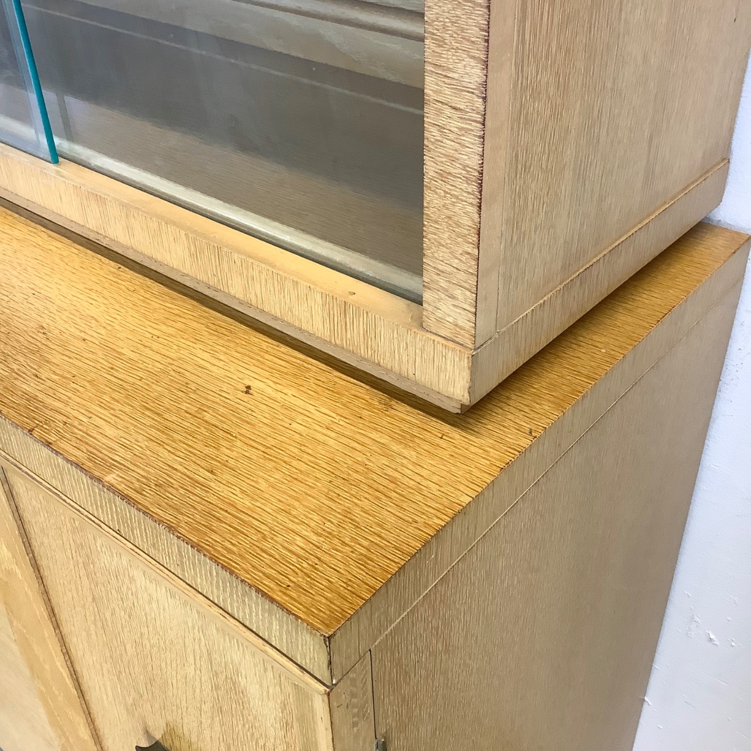 Mid-Century China Cabinet With Blonde Finish - image-11