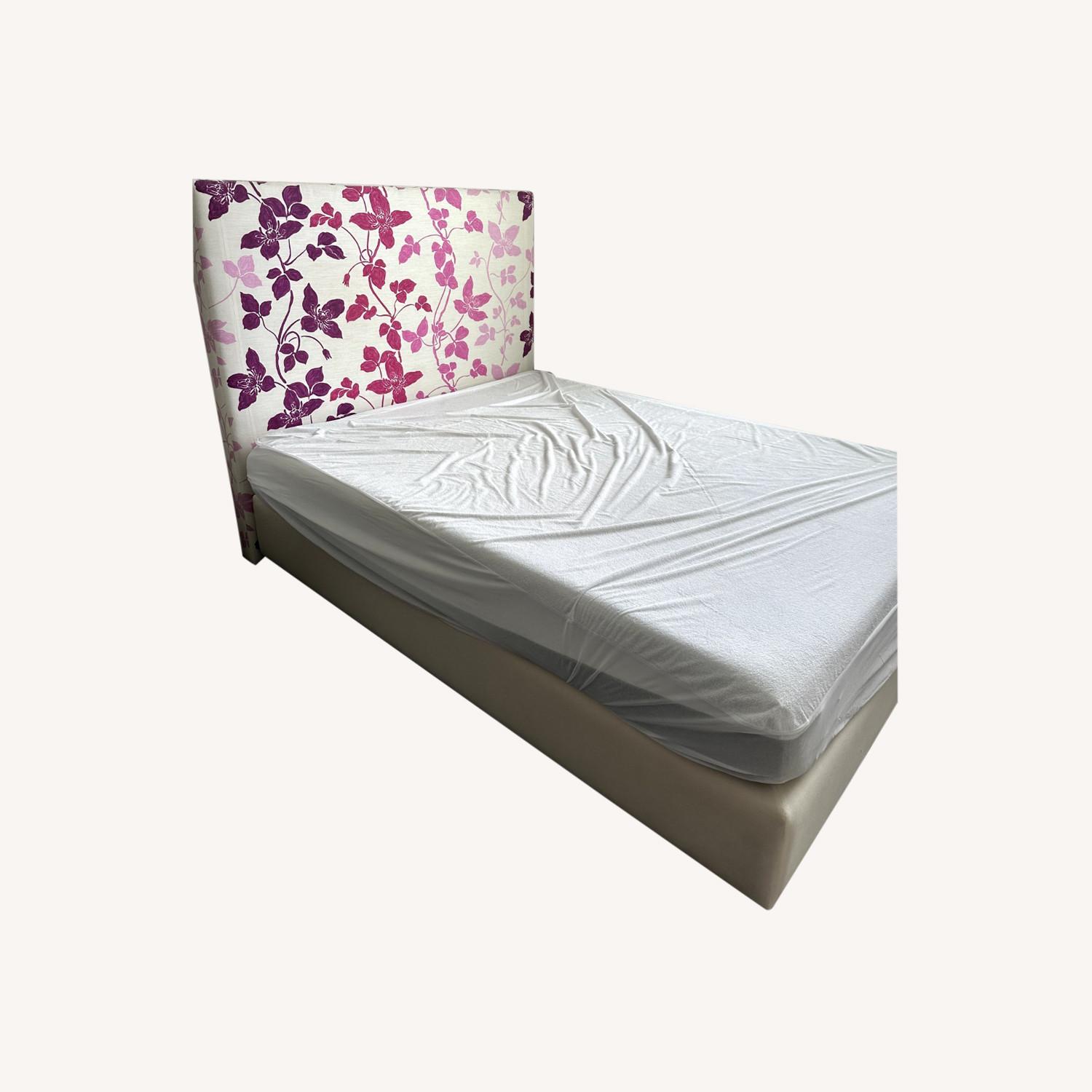 Queen Custom Headboard with Designer Guild Fabric - image-0