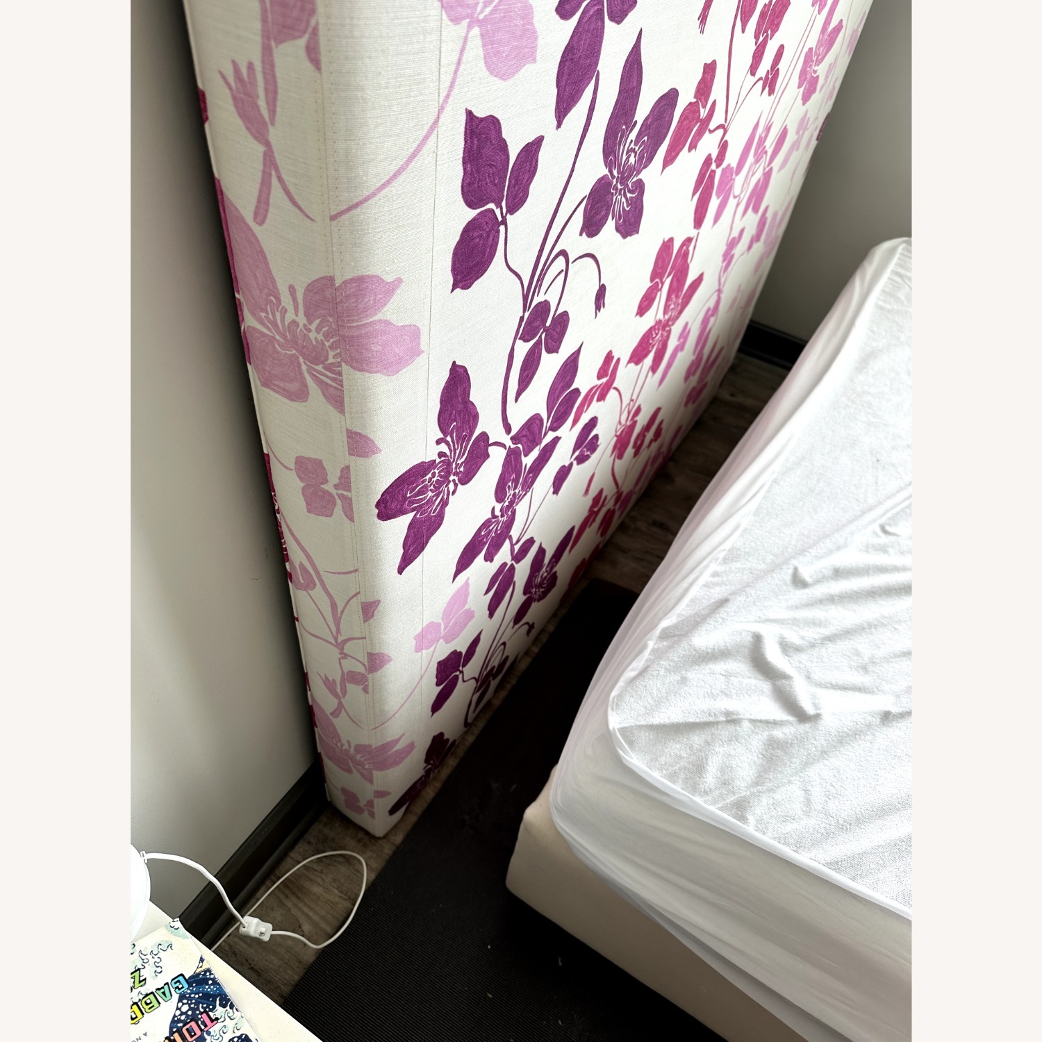 Queen Custom Headboard with Designer Guild Fabric - image-2