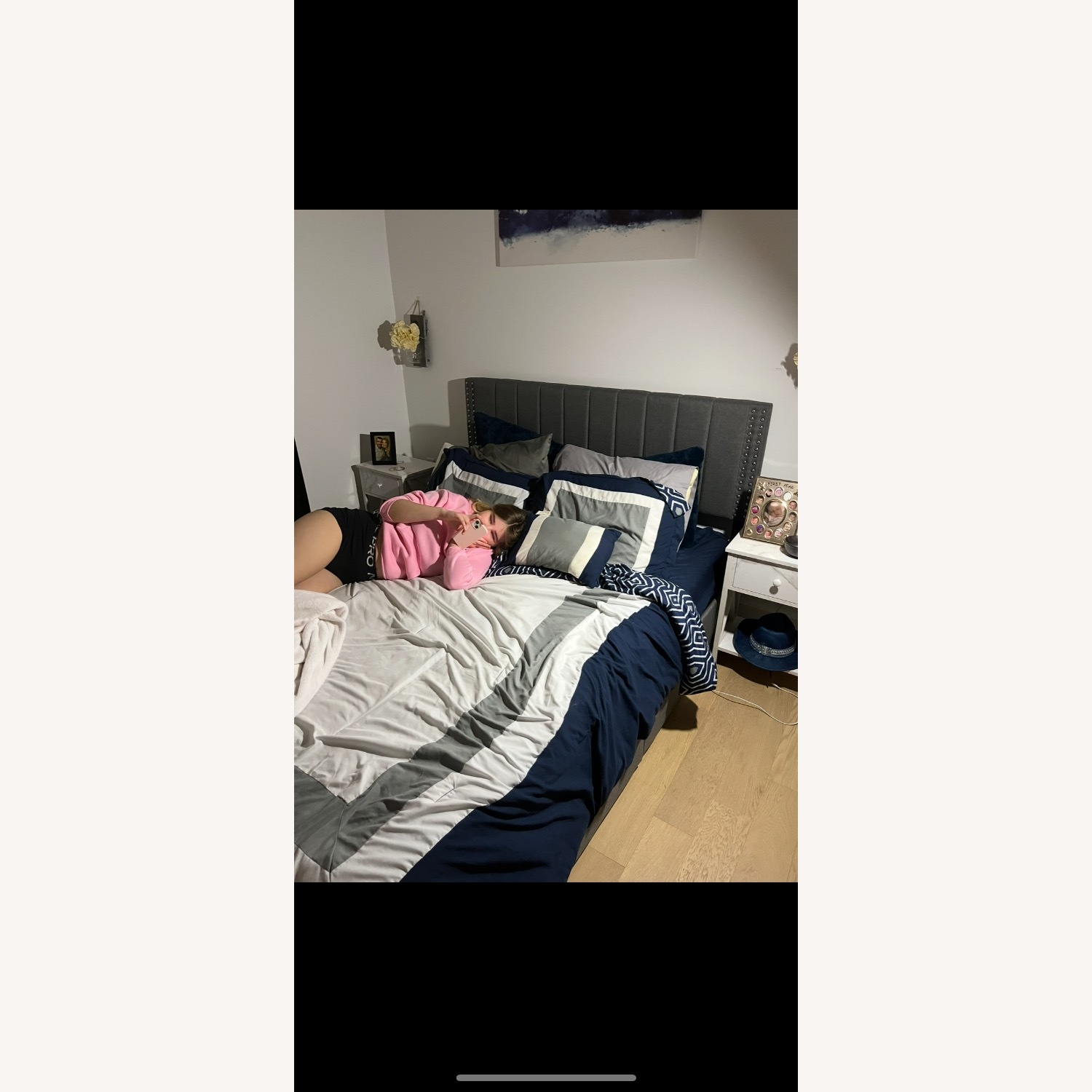 Montijo Upholstered Bed Frame with Storage Drawers - image-2