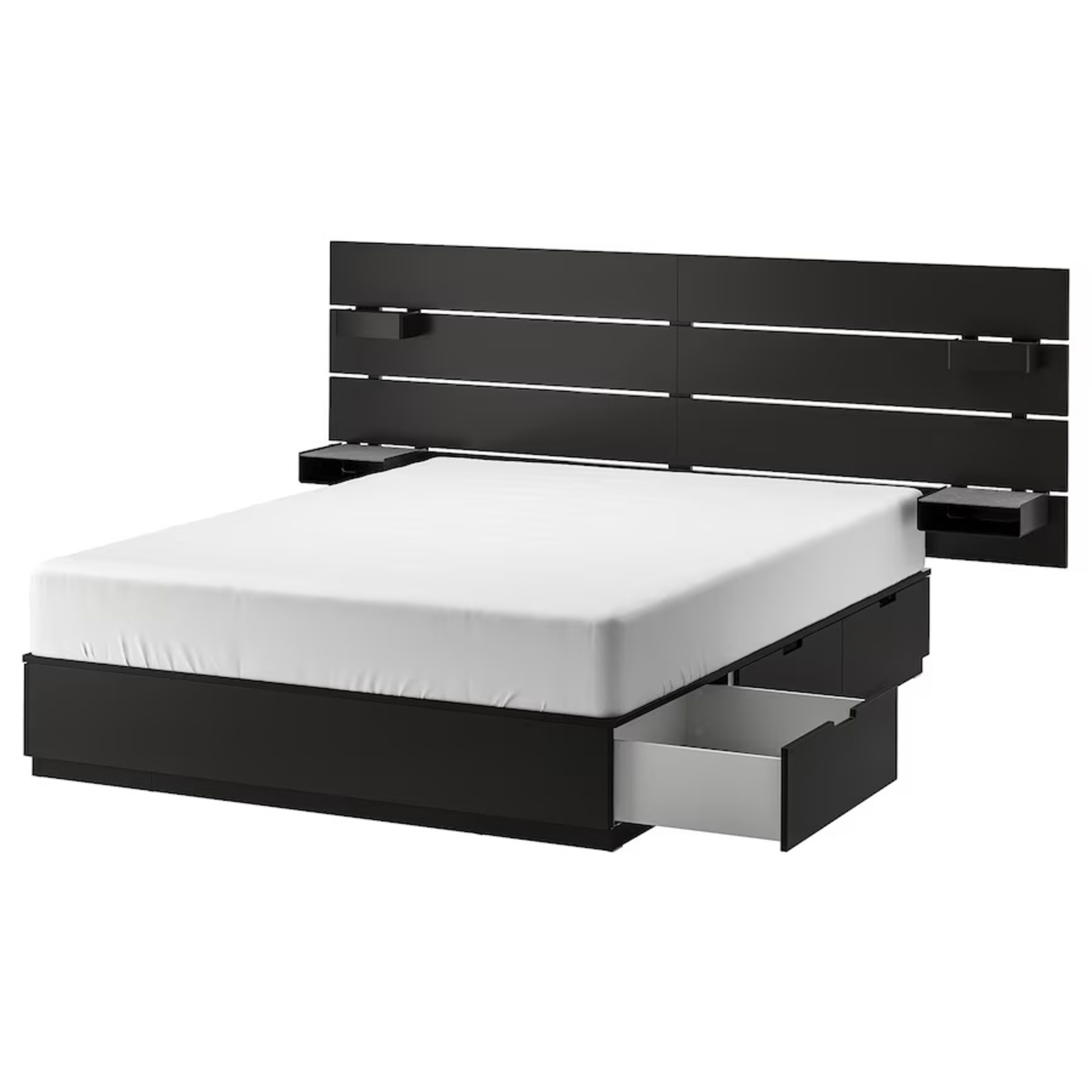 IKEA NORDLI Bed with Headboard and Storage - image-7