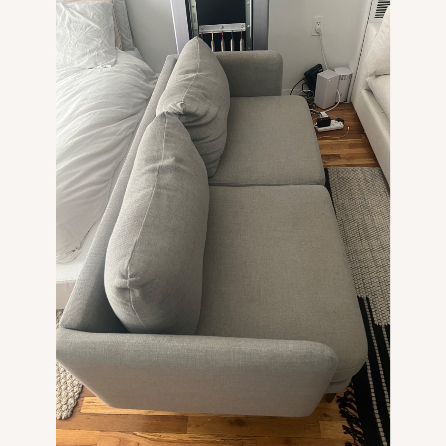 West Elm Auburn Sofa (70") Light Grey - image-4