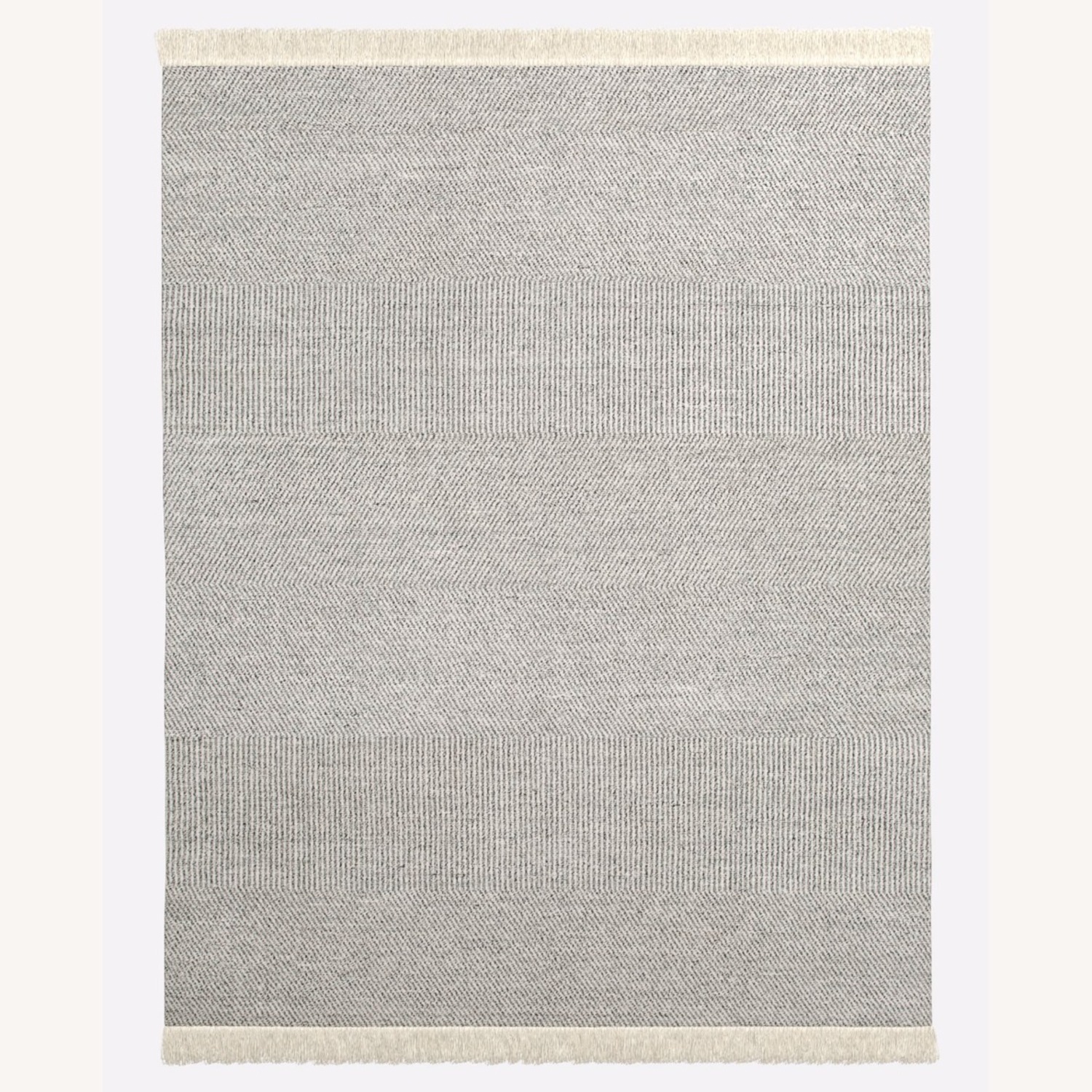 West Elm Tweed Flatweave Cotton Wool (3x5) - image-2