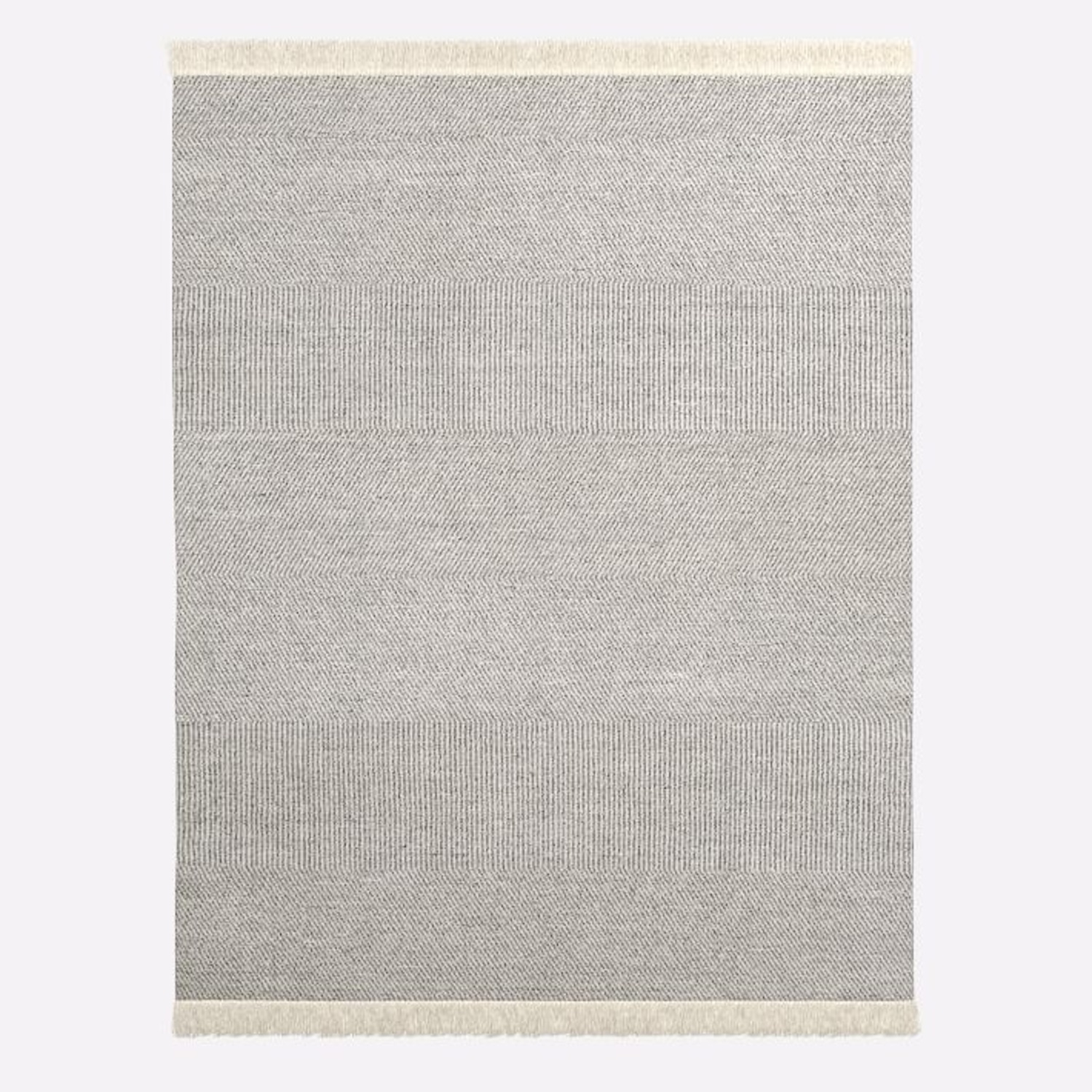 West Elm Tweed Flatweave Cotton Wool (3x5) - image-4