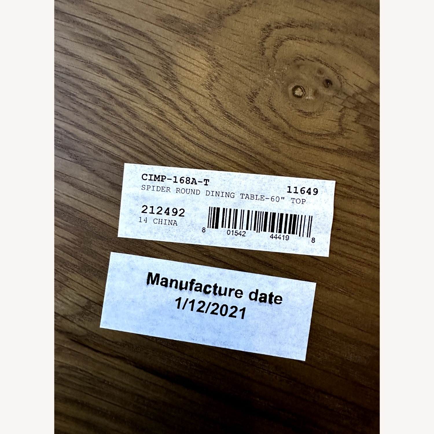 France & Son 60" Dining Table - English Oak - image-8