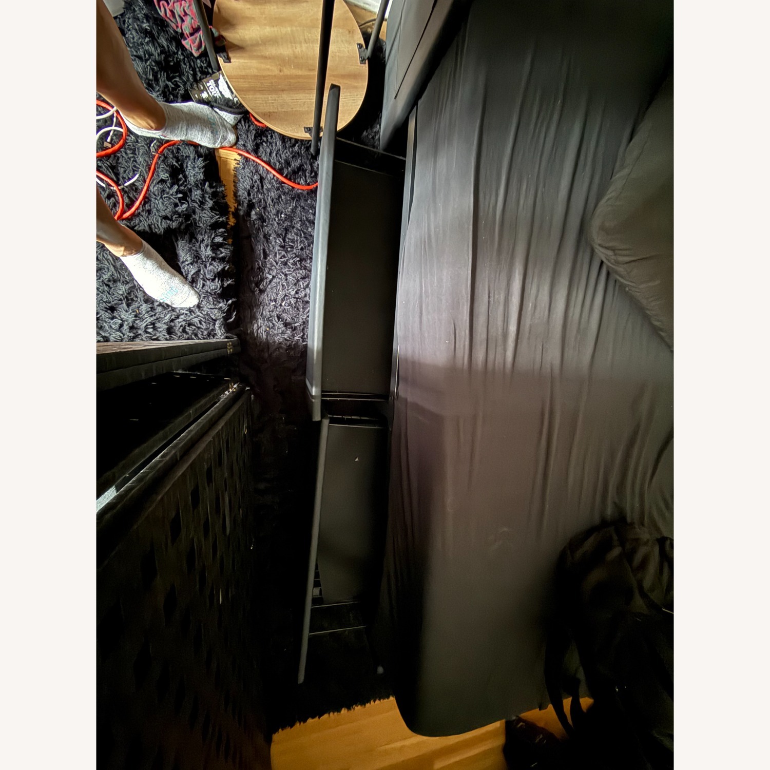 Storage Bed with Charging Station and LED Lights - image-2