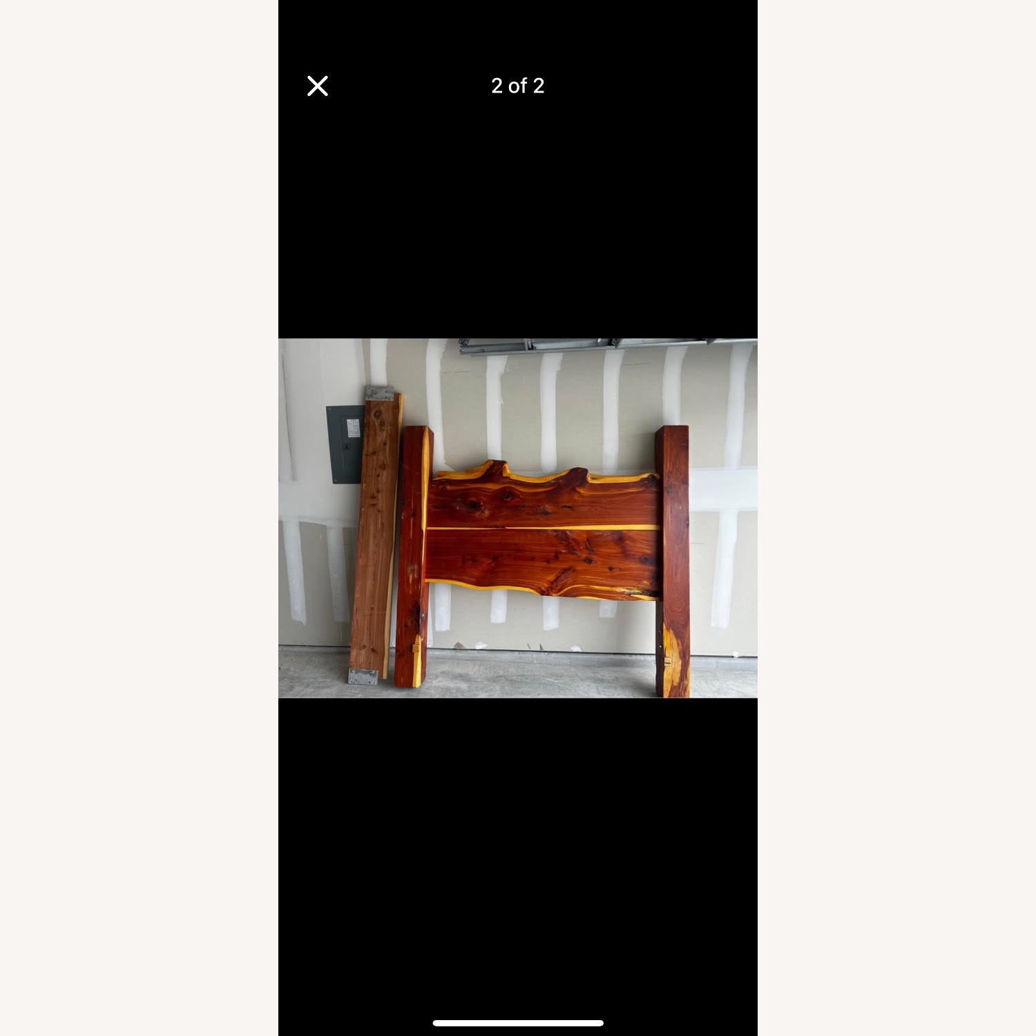 Solid Wood Queen Size Bed Frame - image-6