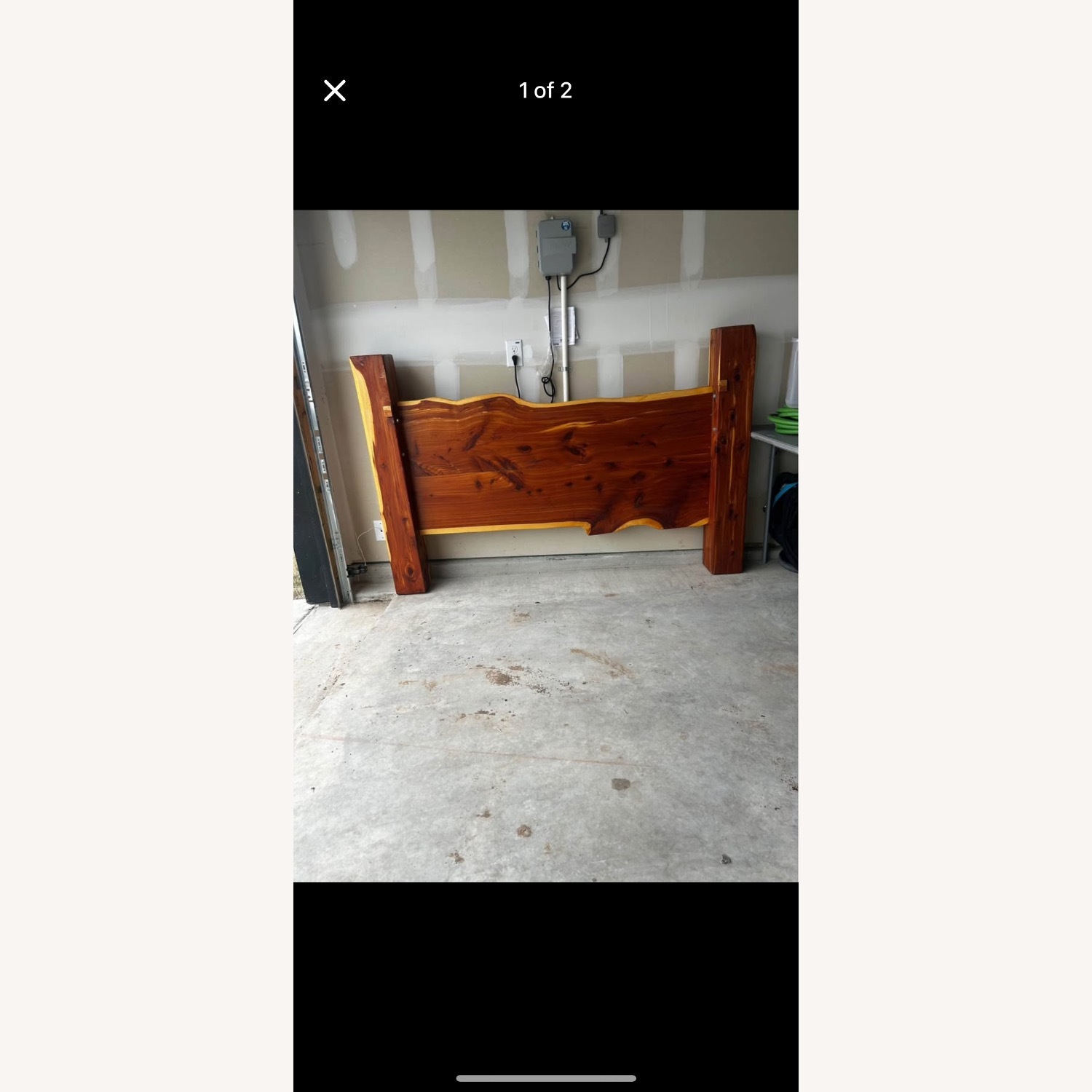 Solid Wood Queen Size Bed Frame - image-5