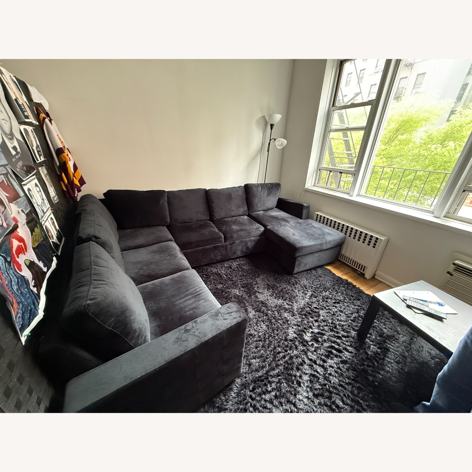 Sectional Sofa Bed/ Sleeper Couch w/Storage Chaise - image-1