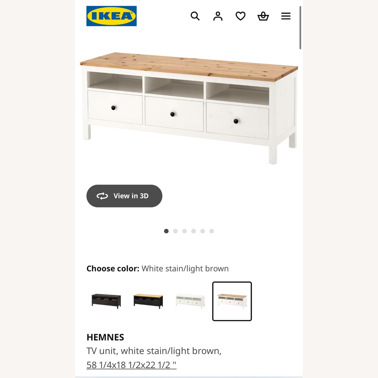 IKEA HEMNES TV Stand - image-6