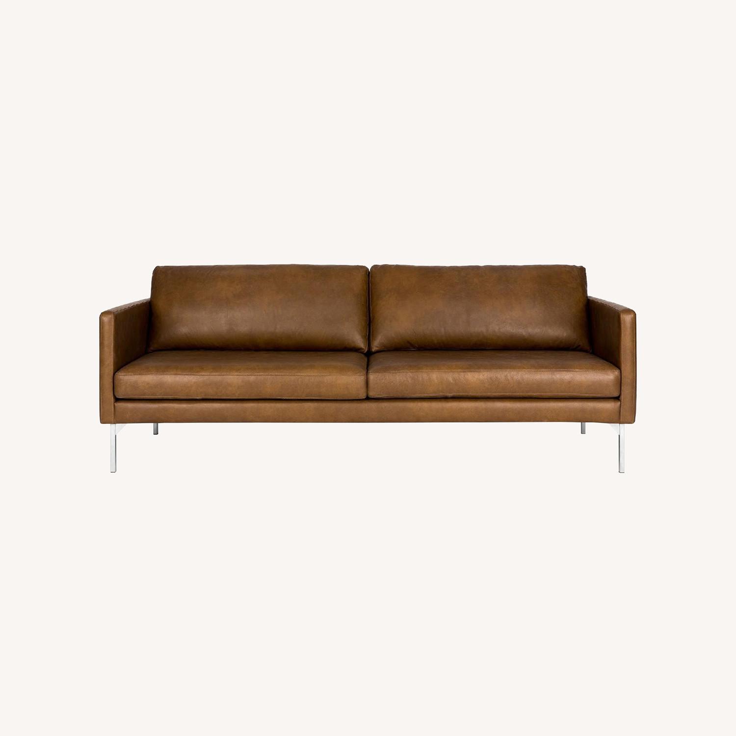 Article Echo Oxford Tan Leather Sofa - image-0
