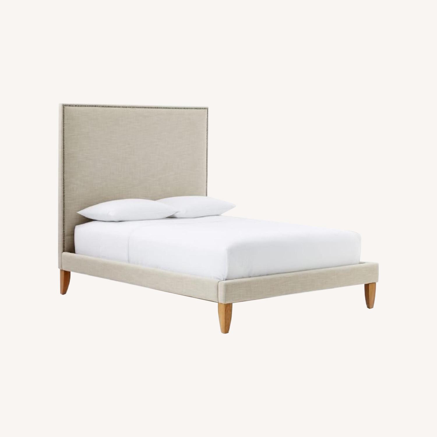 West Elm Upholstered Bed - image-0