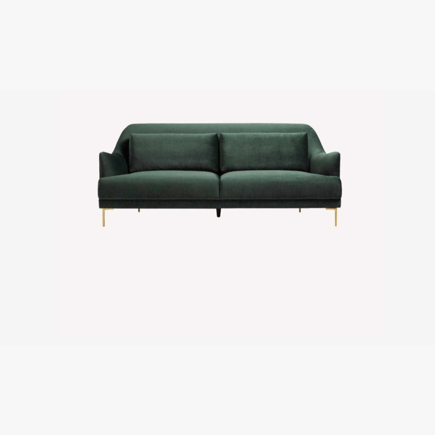 World Market Forest Green Samara Sofa - image-0