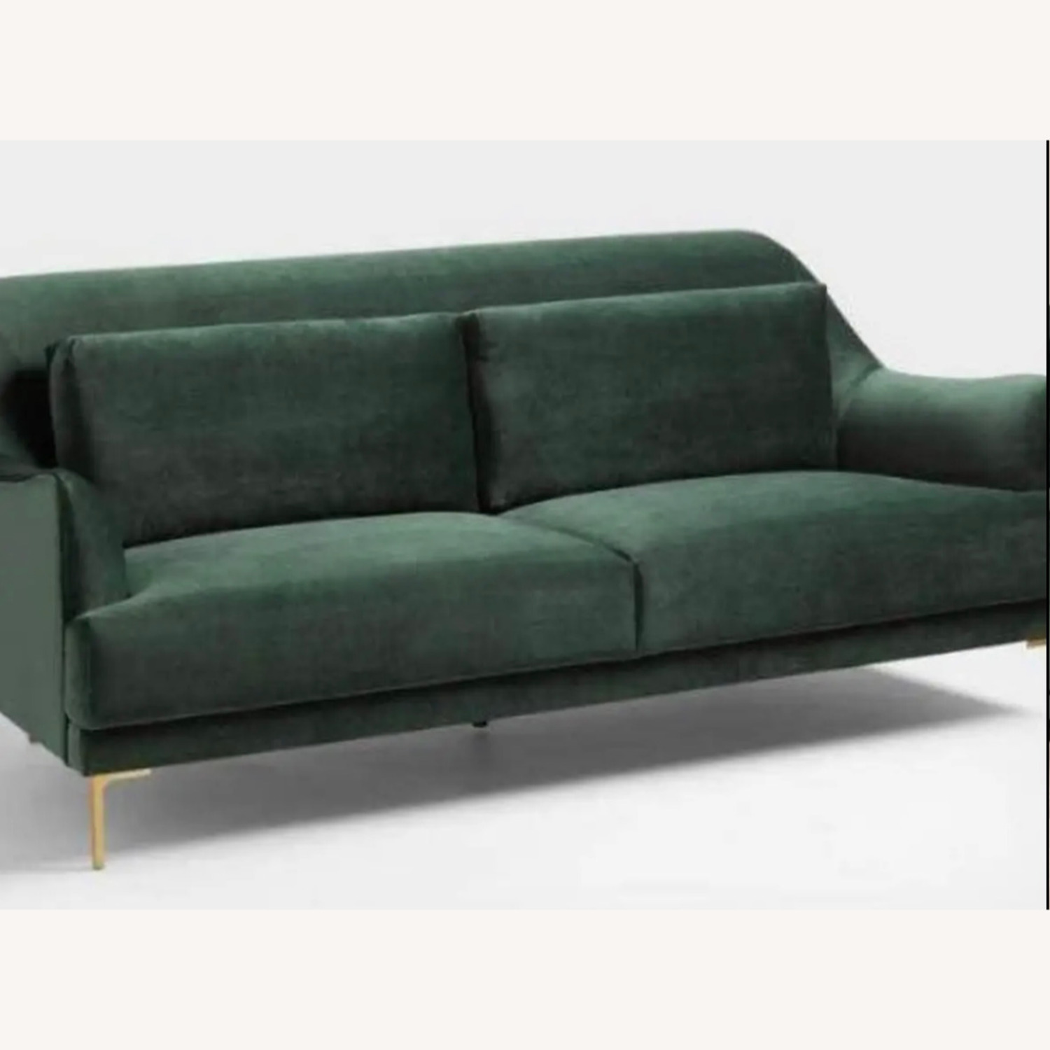 World Market Forest Green Samara Sofa - image-2