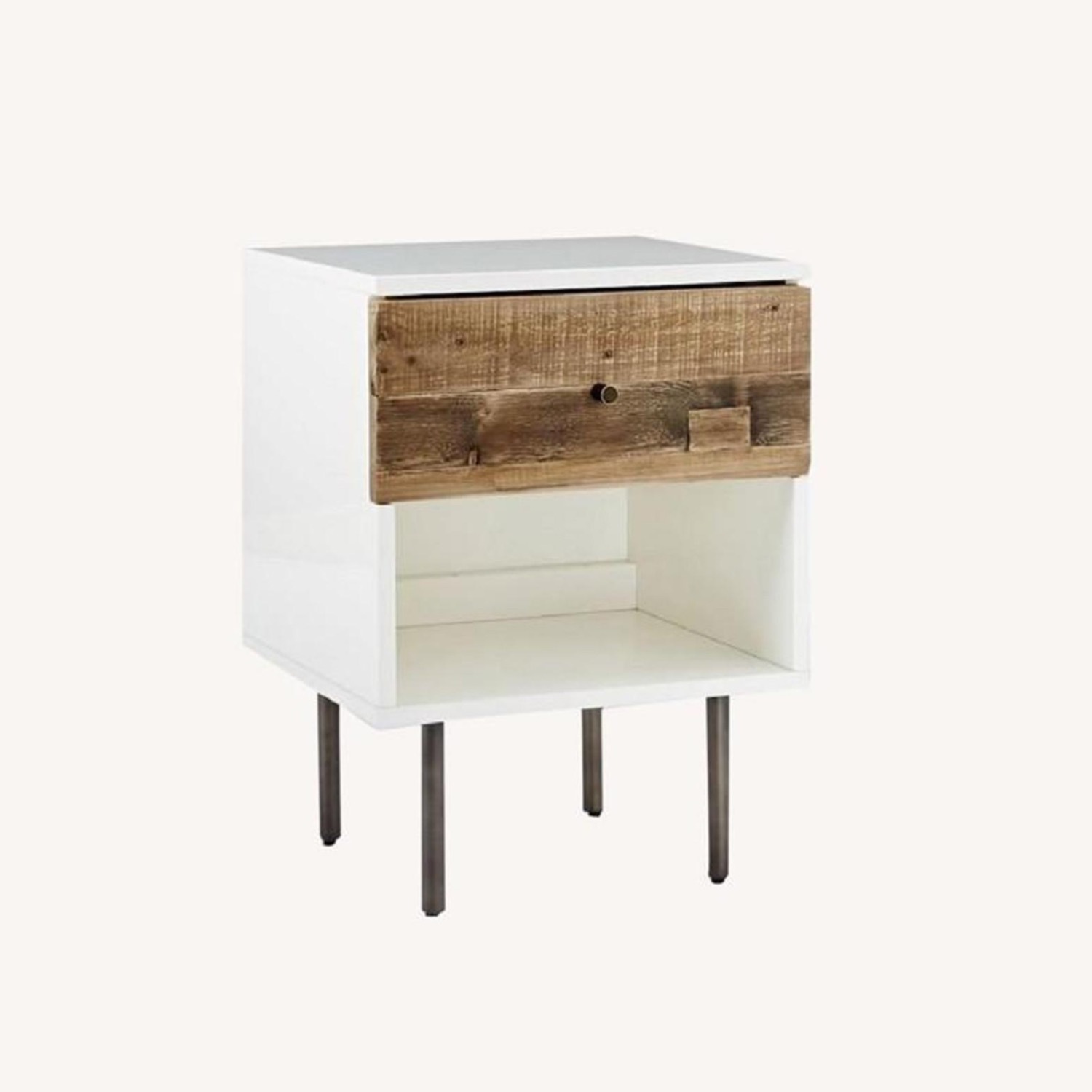 West Elm Reclaimed Wood & Lacquer Nightstands - image-0