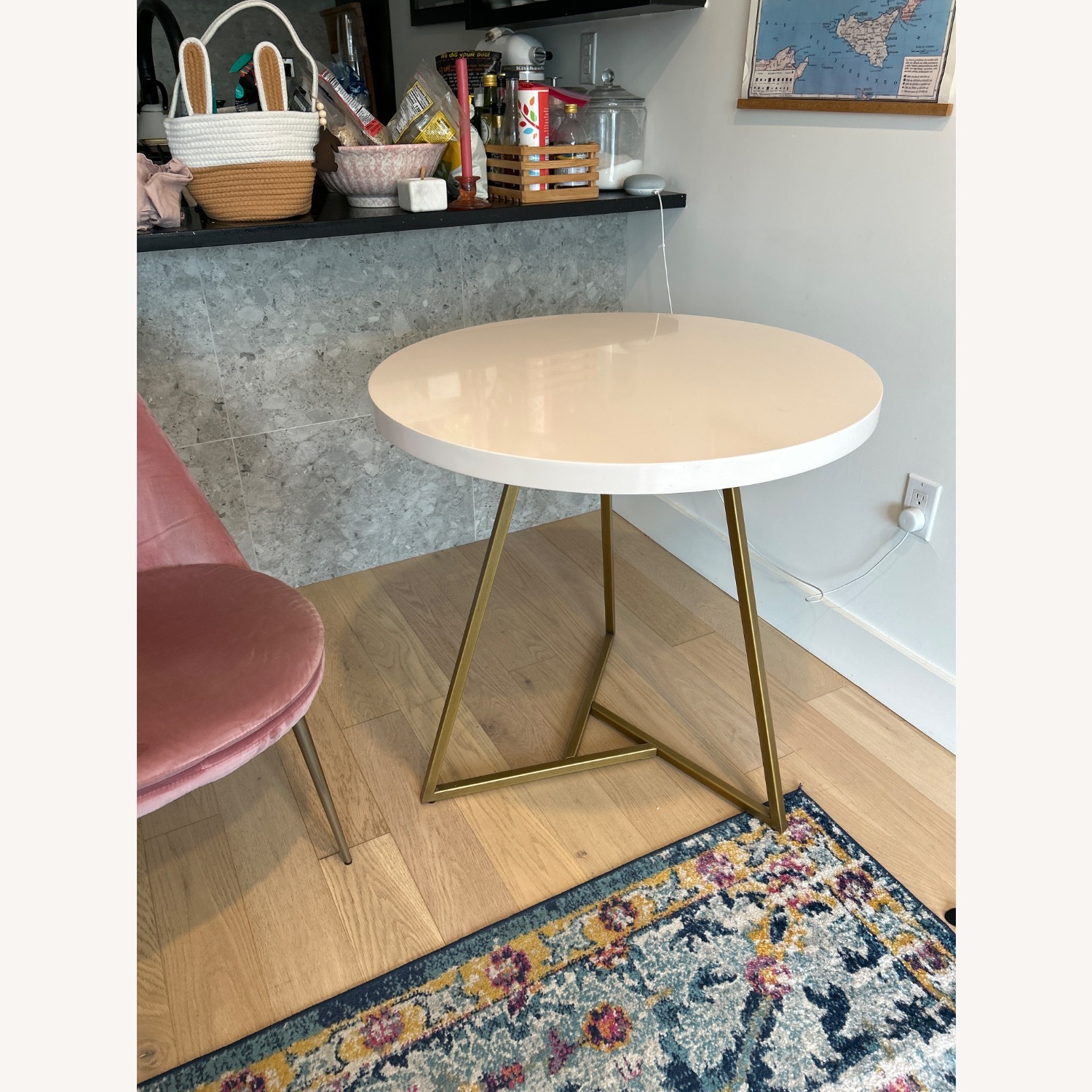 West Elm Lacquer Top Dining Table - image-3