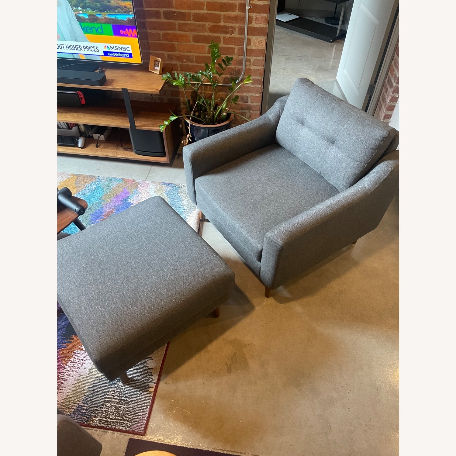 Burrow Nomad Armchair + Ottoman - image-1