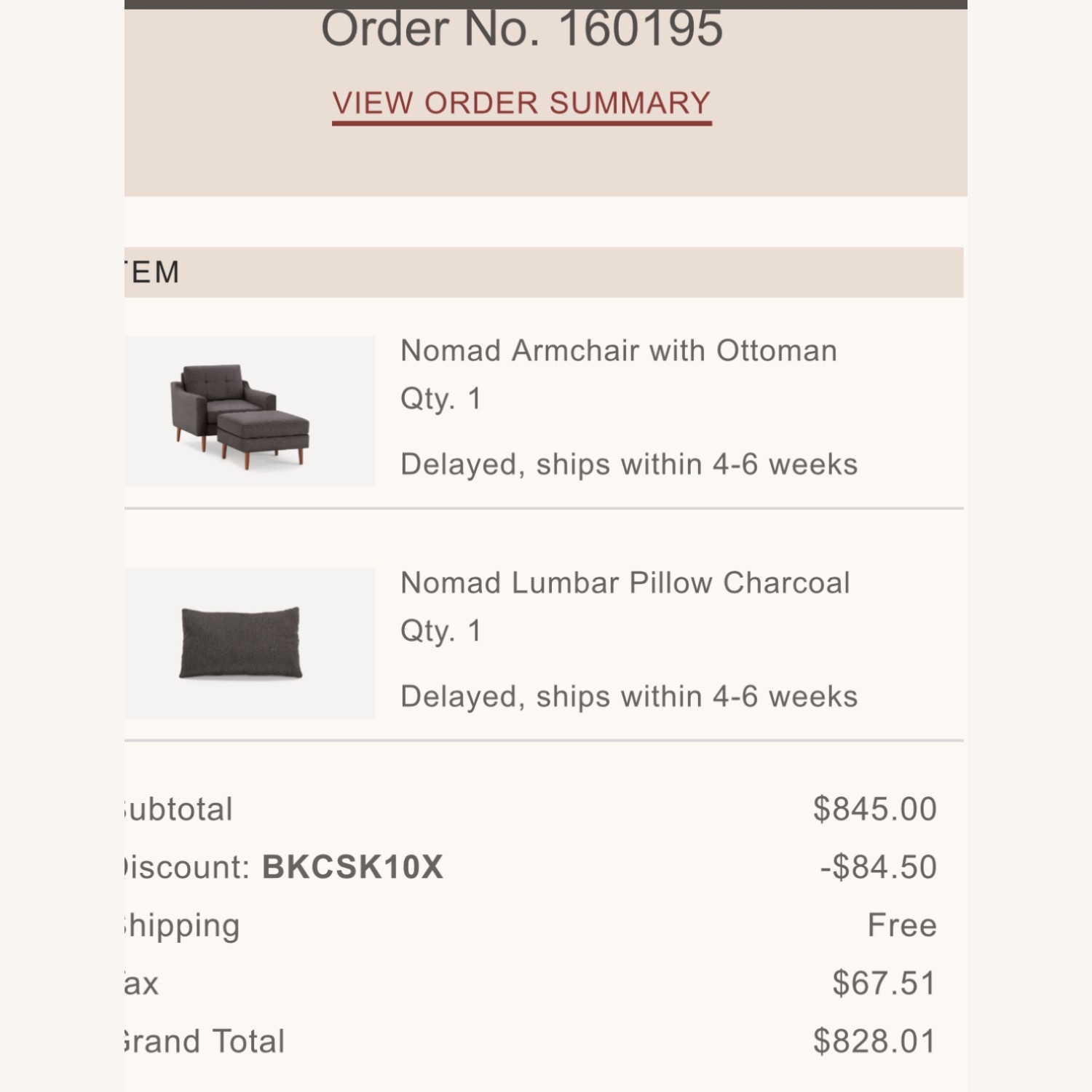 Burrow Nomad Armchair + Ottoman - image-4