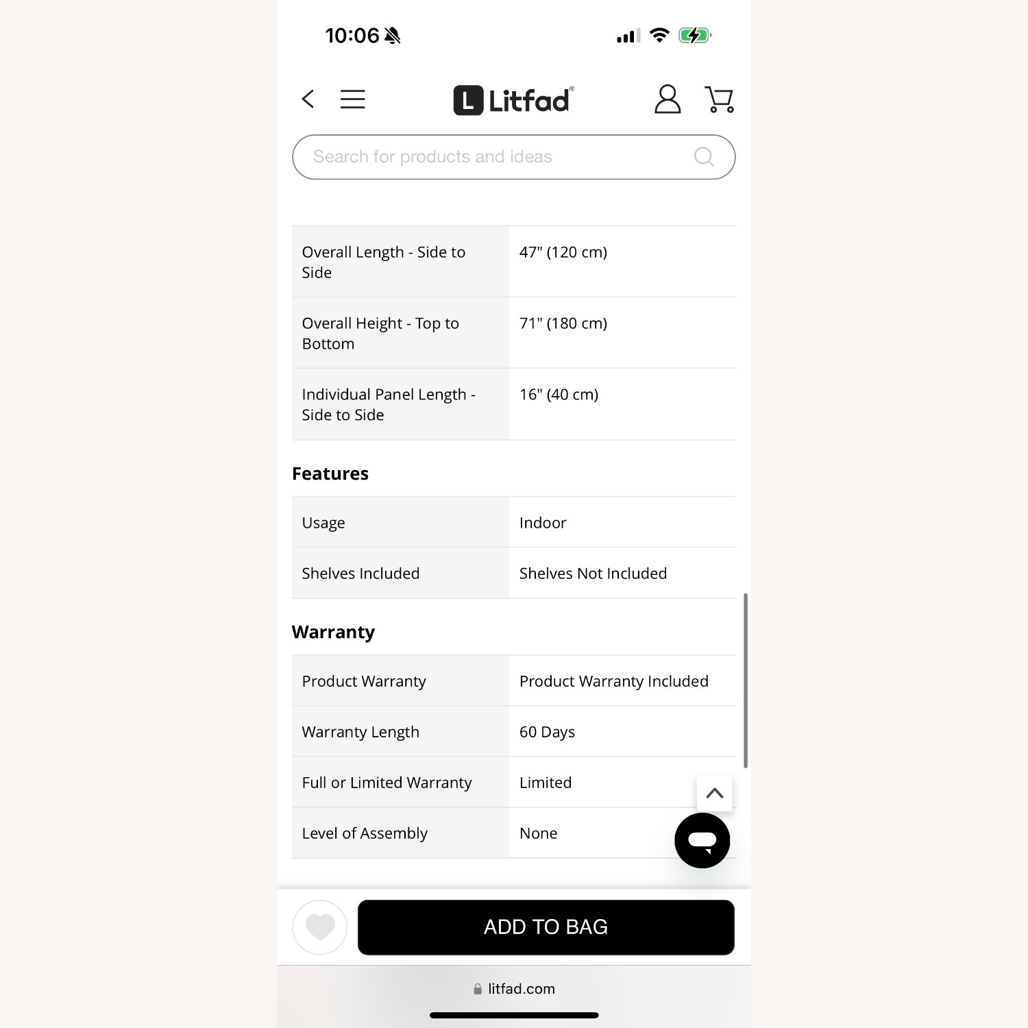 Litfad Wooden Pegboard Room Divider - image-6
