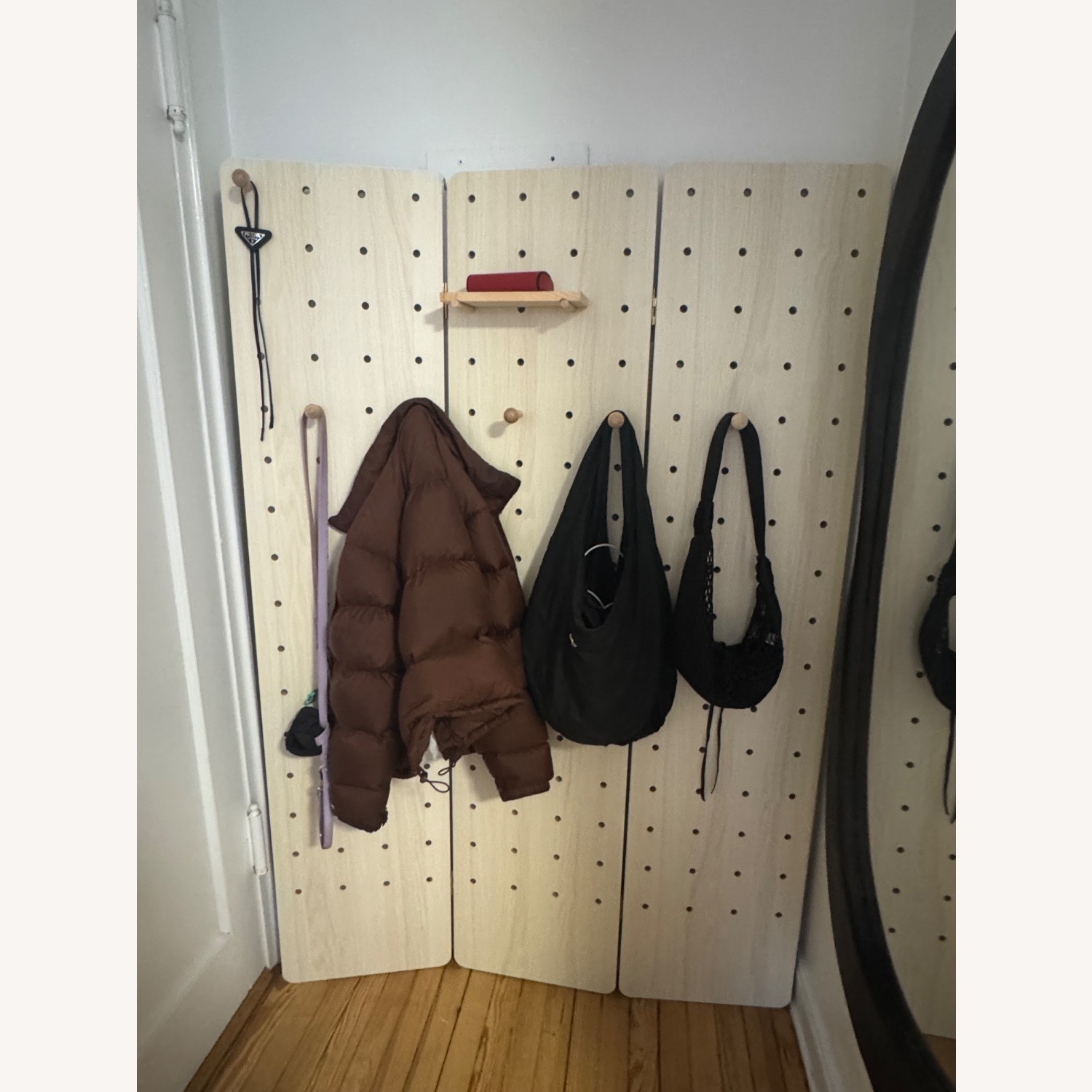 Litfad Wooden Pegboard Room Divider - image-7