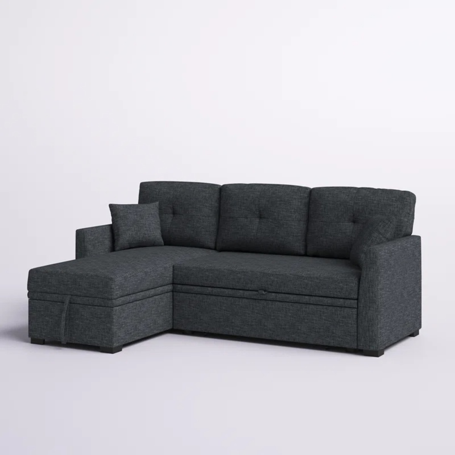 Wade Logan Sectional Sleeper Sofa with Storage - image-7