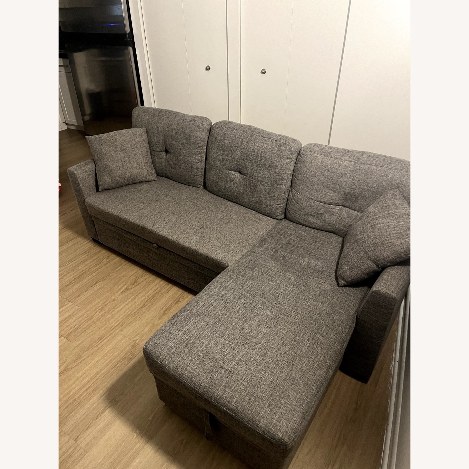 Wade Logan Sectional Sleeper Sofa with Storage - image-5