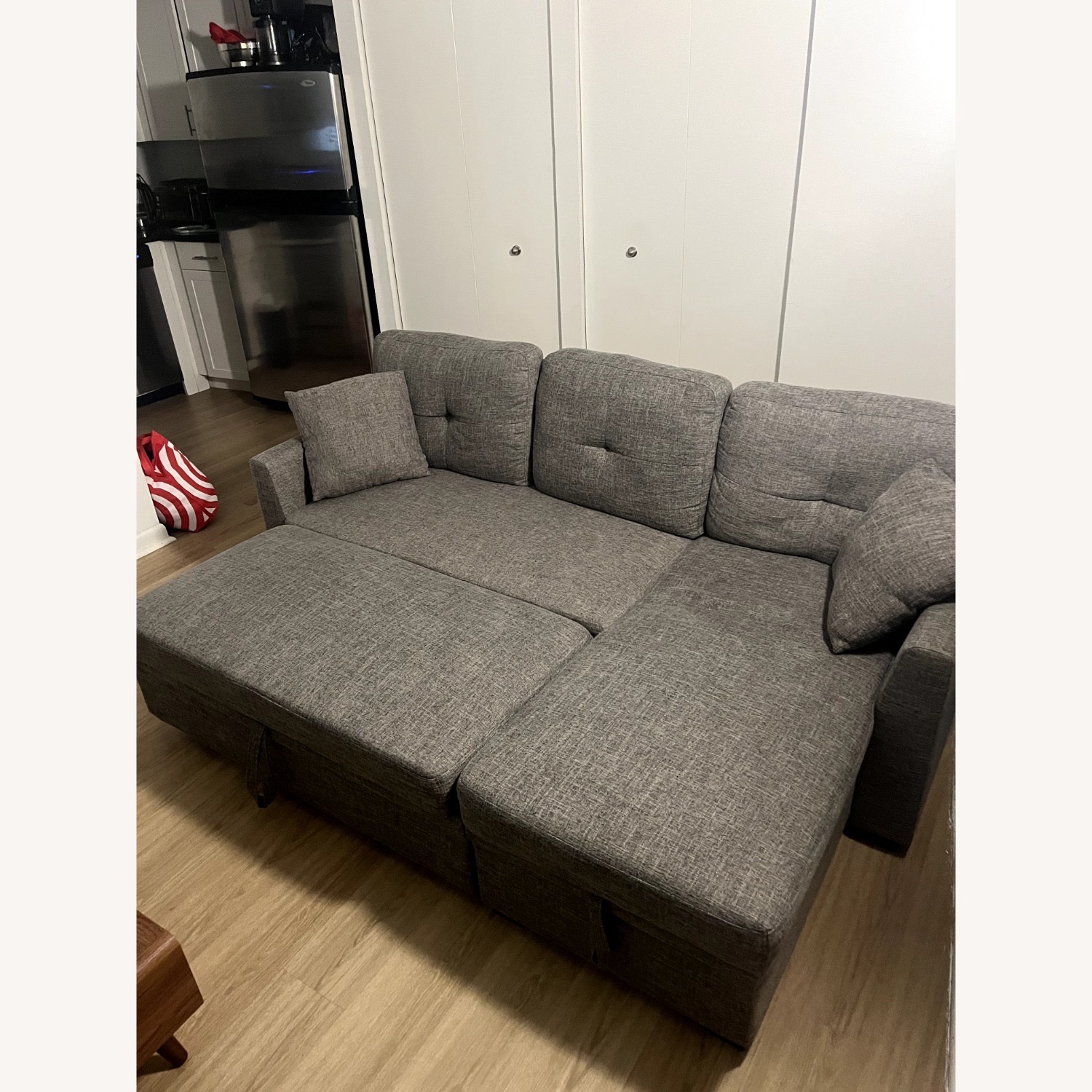 Wade Logan Sectional Sleeper Sofa with Storage - image-4