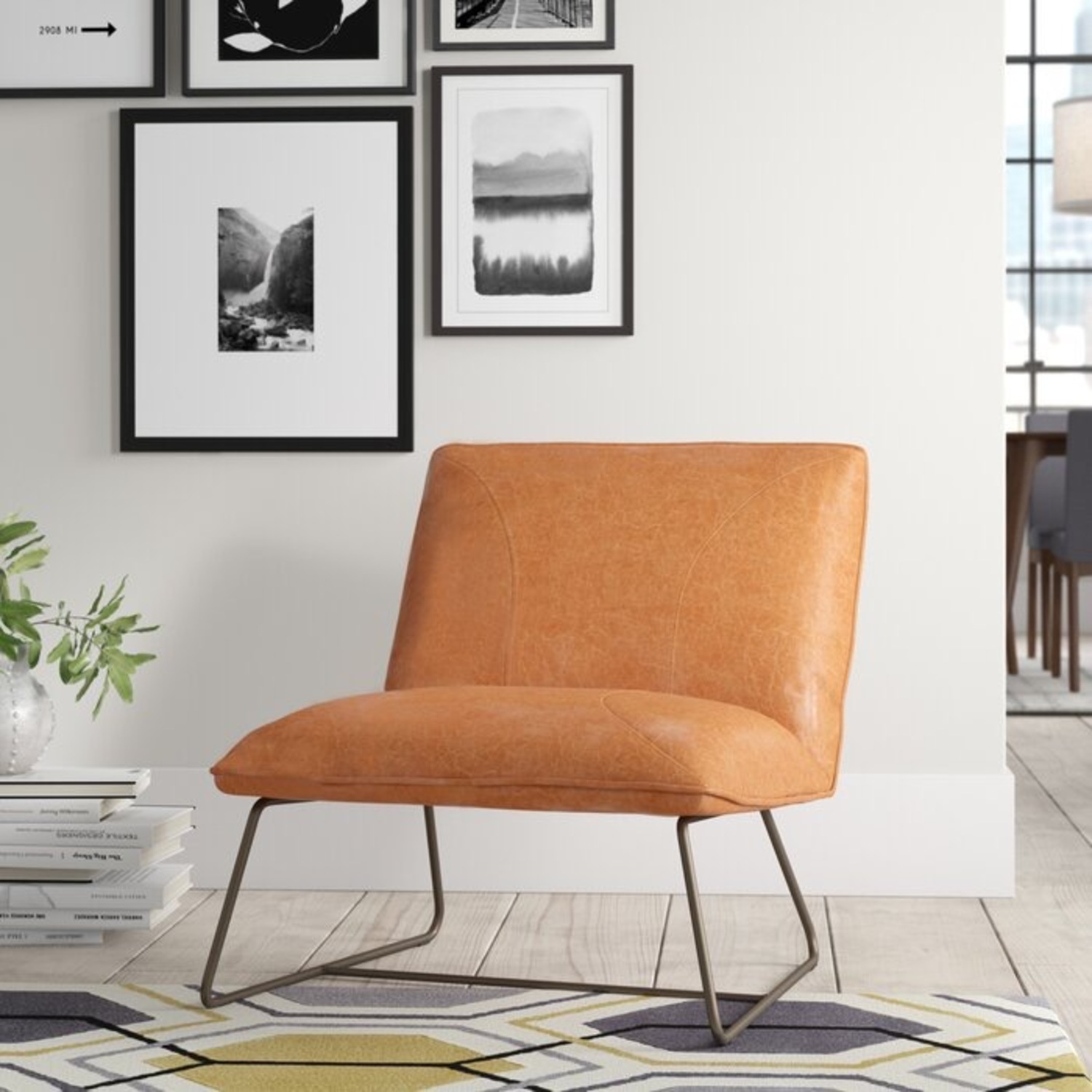 AllModern Midcentury Slipper Chair - image-3