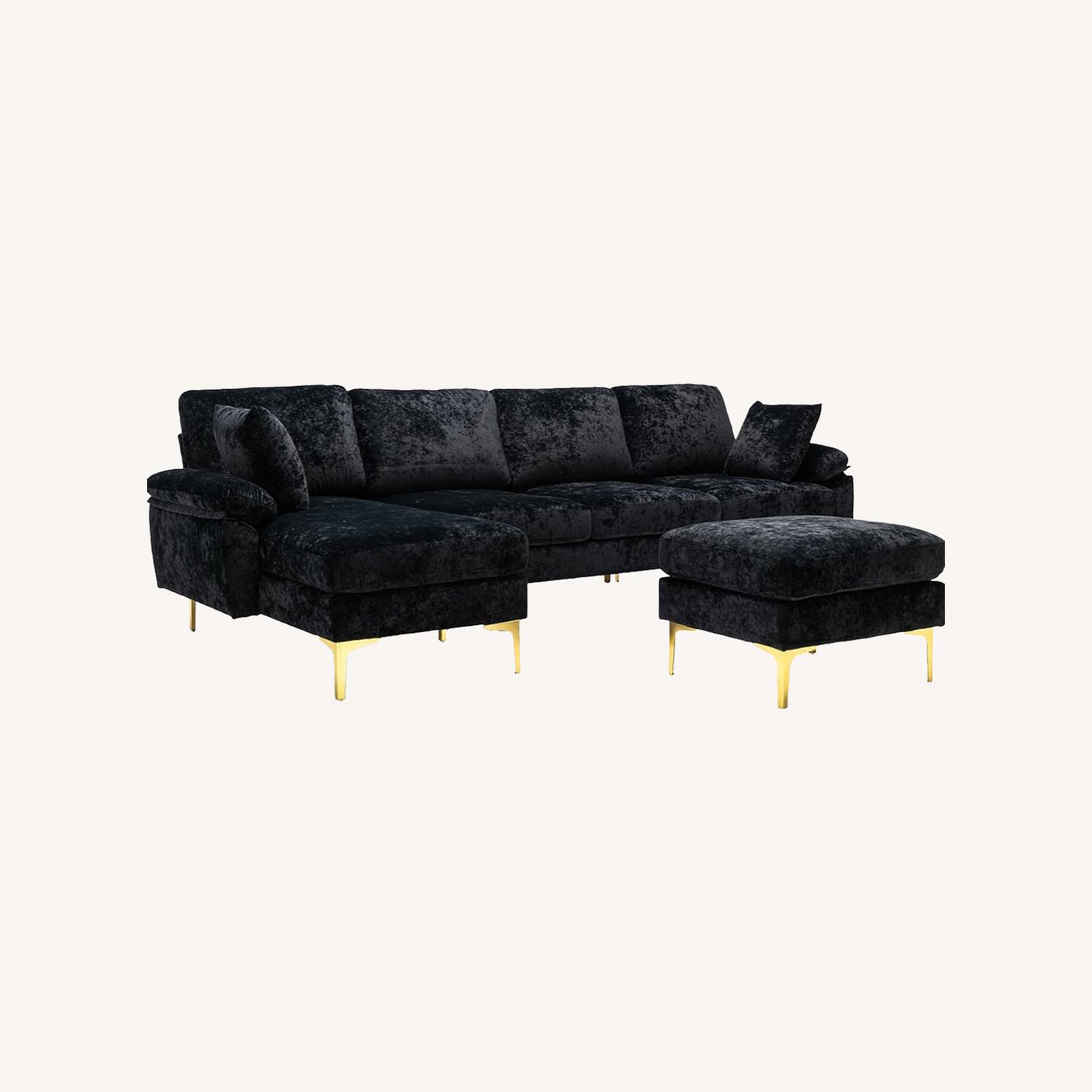 Wayfair Black Sectional - image-0