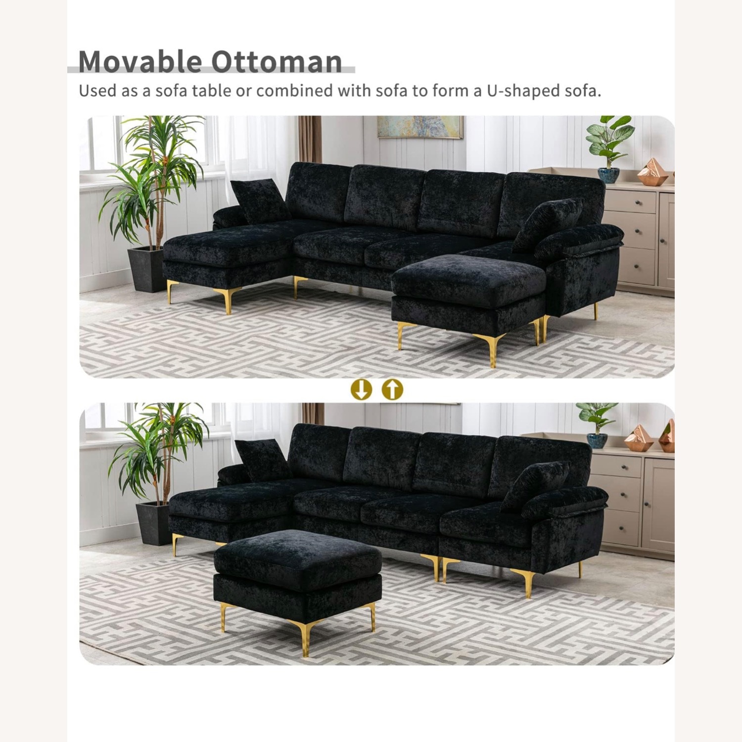 Wayfair Black Sectional - image-2