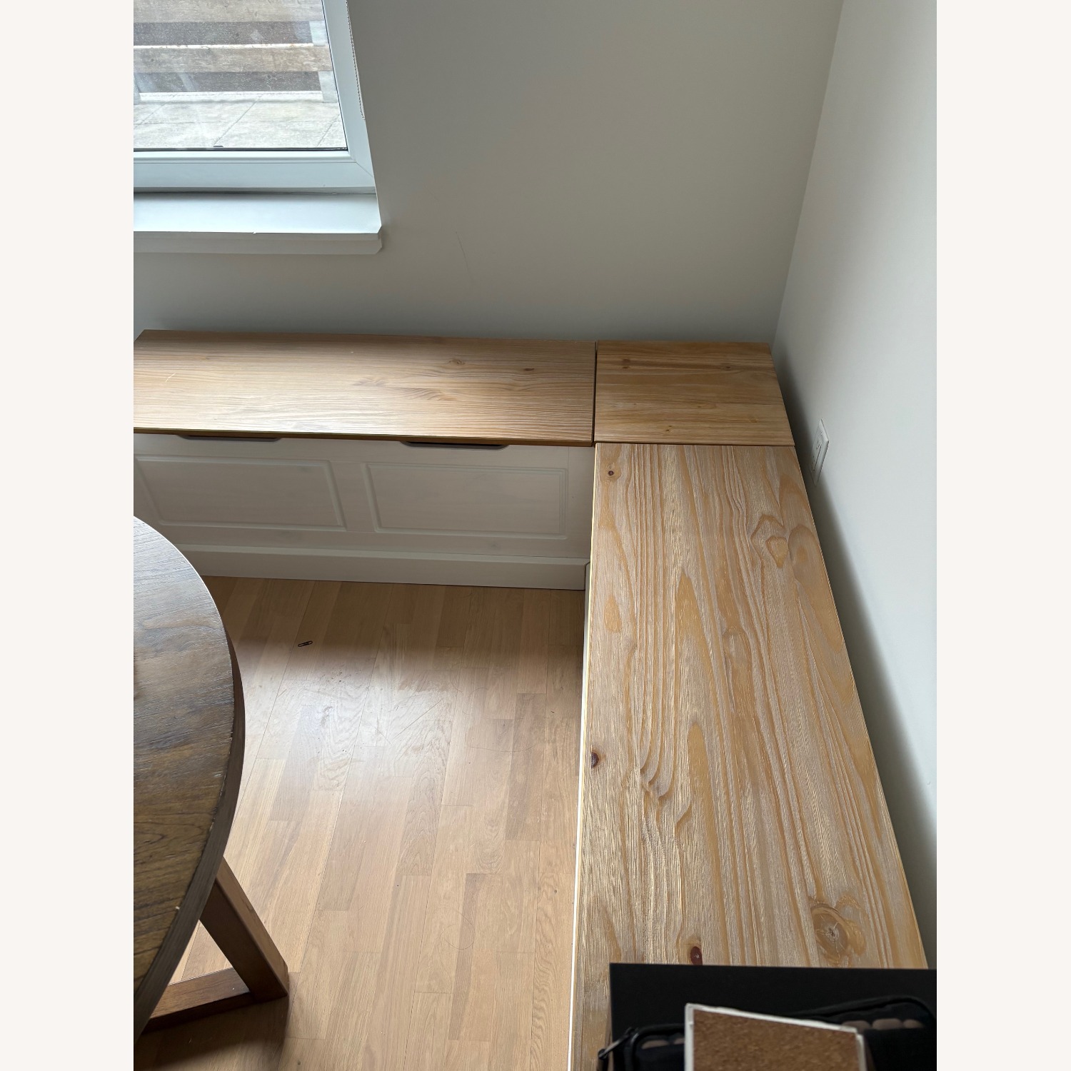 Natural Wood and White Breakfast Nook - image-1