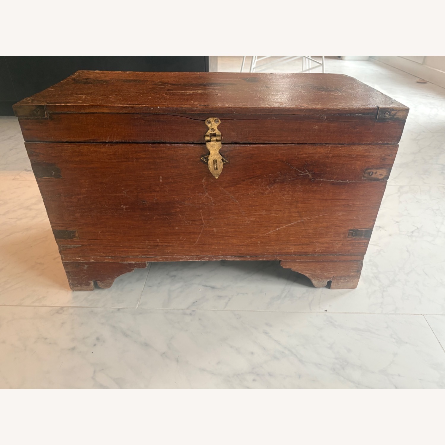 Antique Wooden Chest - image-1