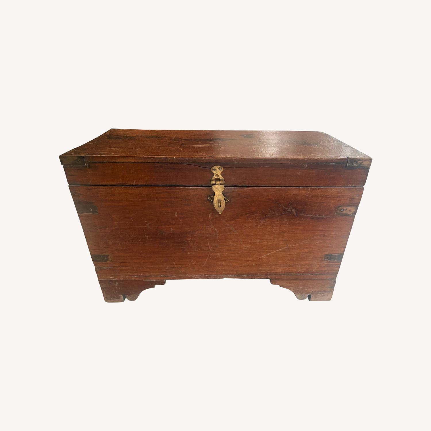 Antique Wooden Chest - image-0
