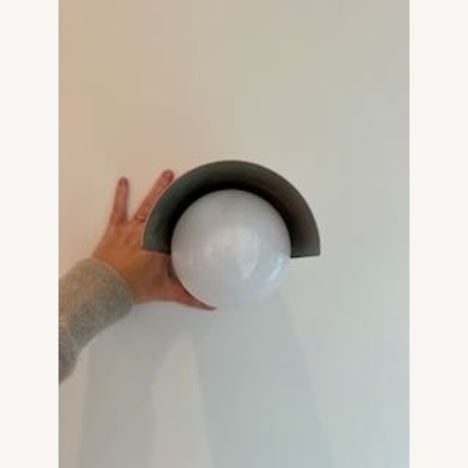 Vintage Bega Wall Luminaire SS and Glass - image-3