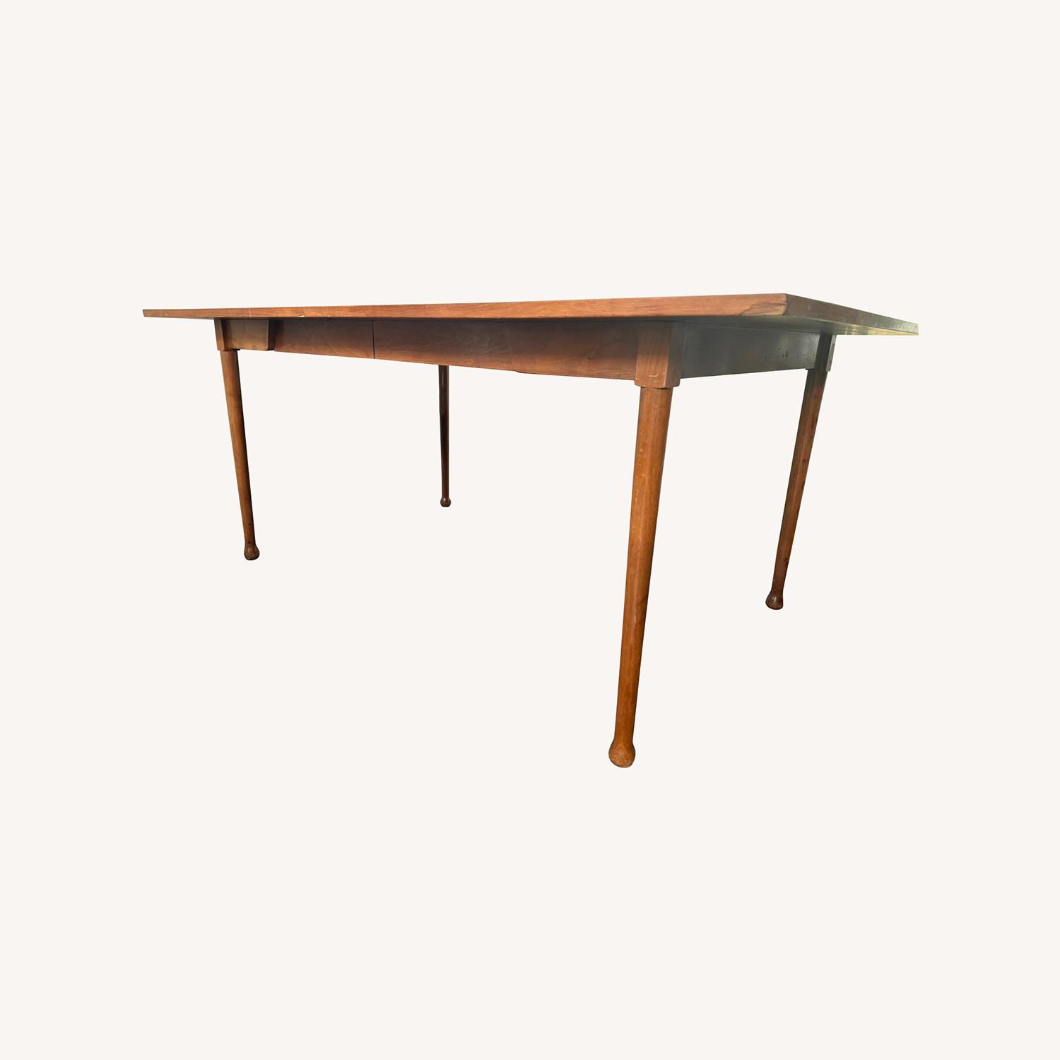 Mid-Century Expandable Dining Table - image-0