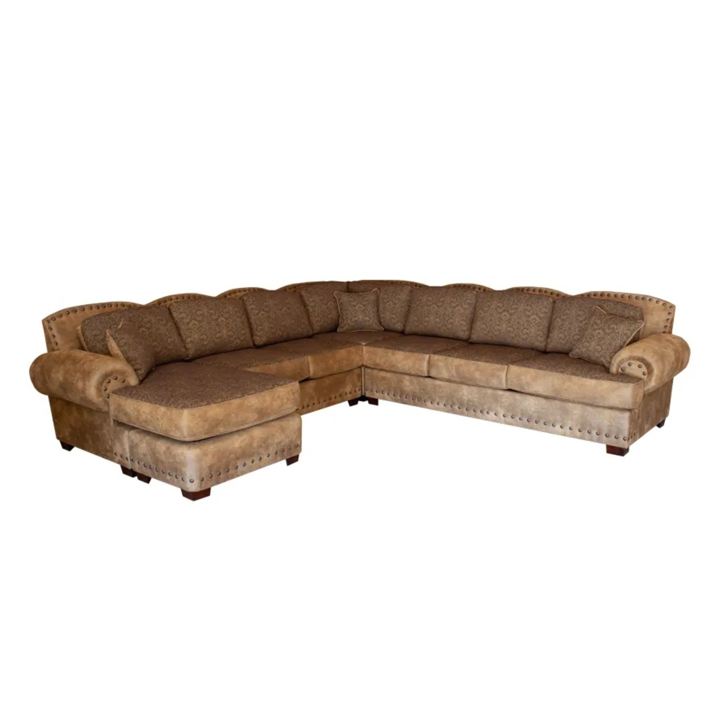 Richardson 5050 Microsuede/Cloth Large Sectional - image-4