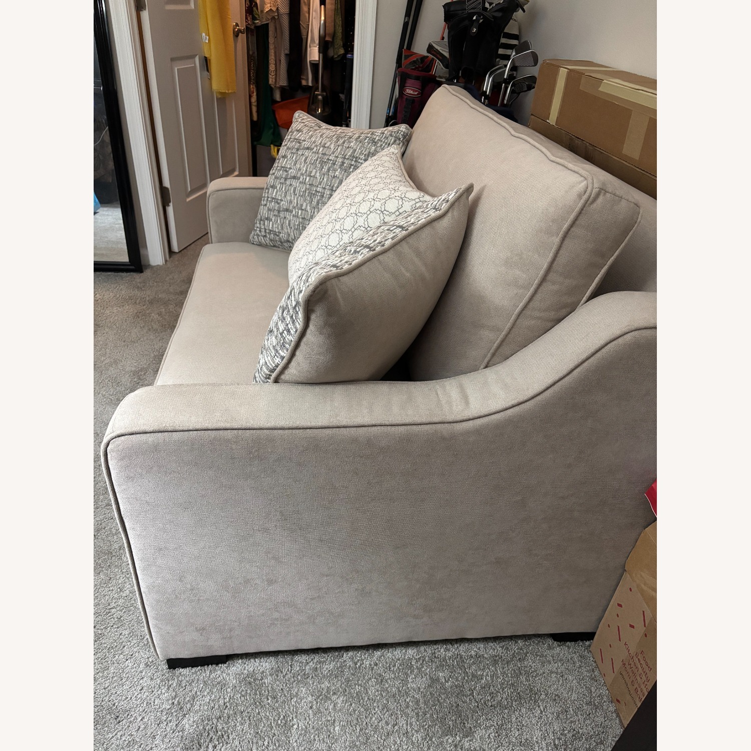 Taupe Twin Pop Up Sleeper Chair - image-3