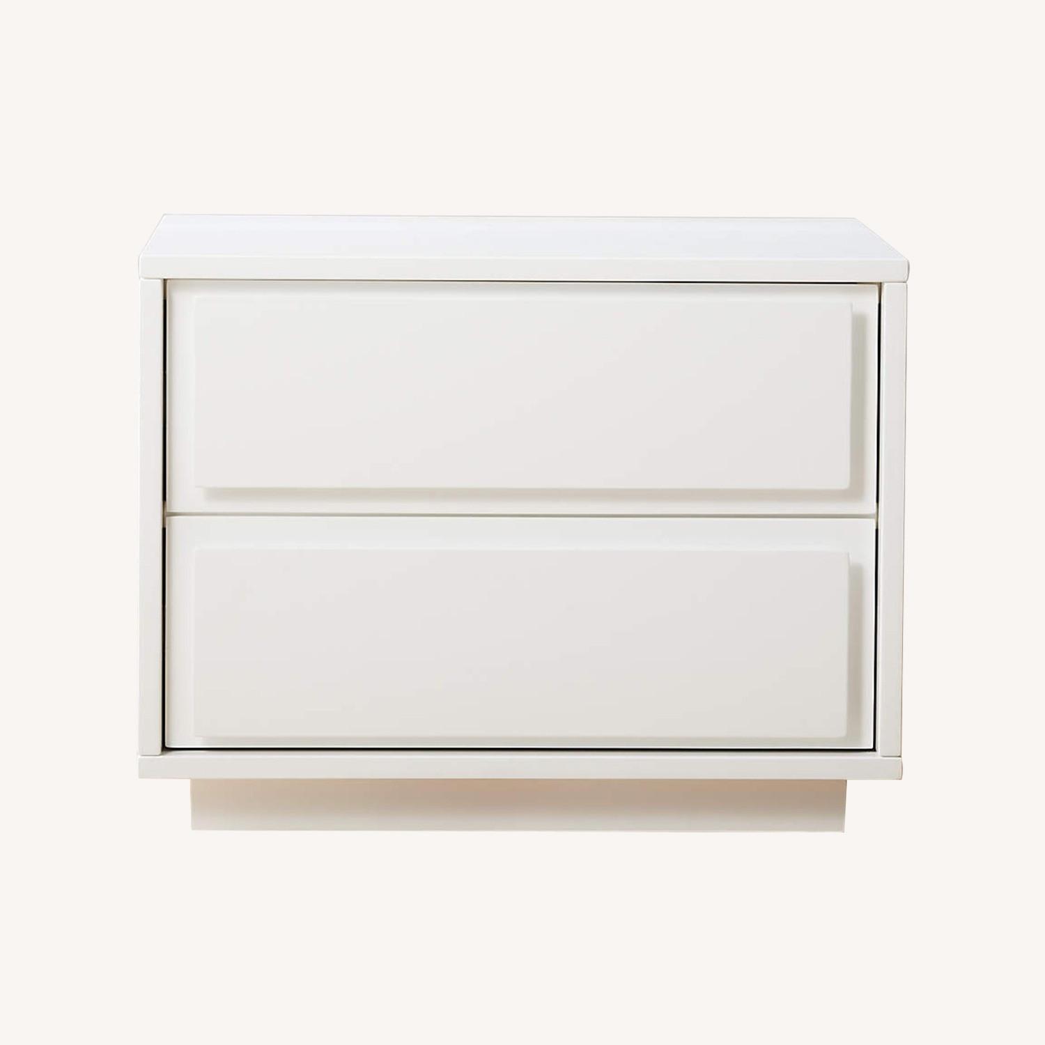 Gallery White 2-Drawer Nightstand - image-0