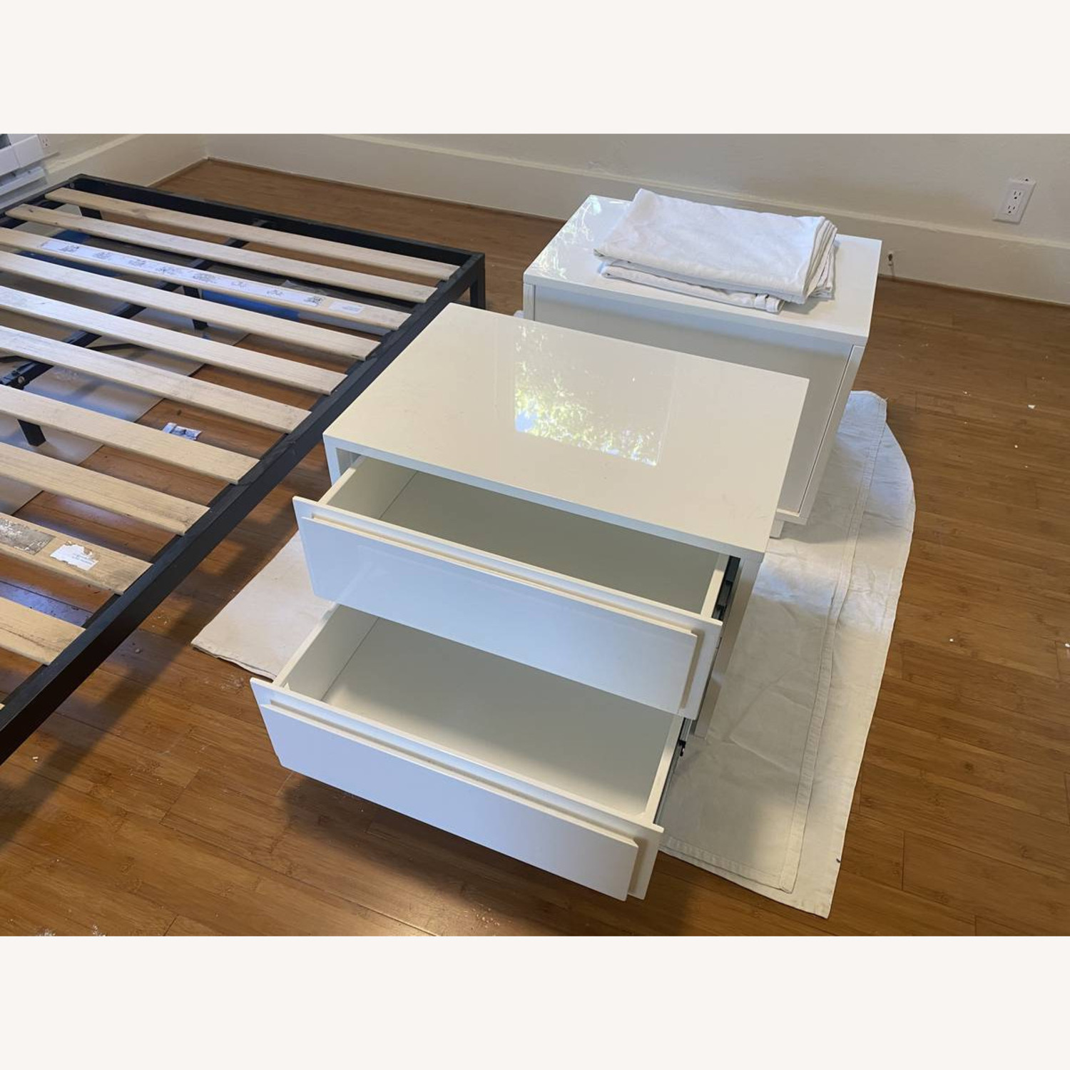 Gallery White 2-Drawer Nightstand - image-5