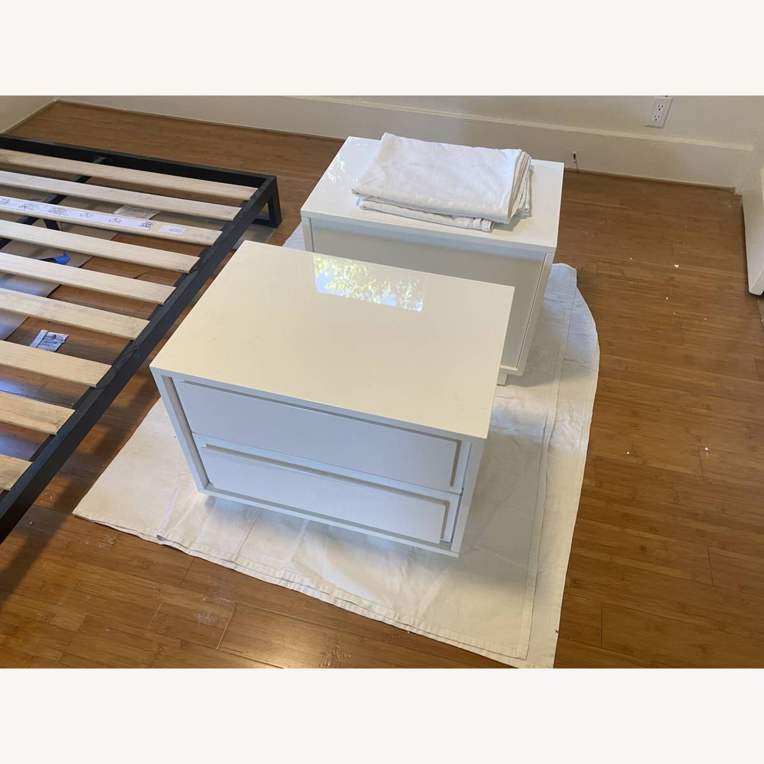 Gallery White 2-Drawer Nightstand - image-3