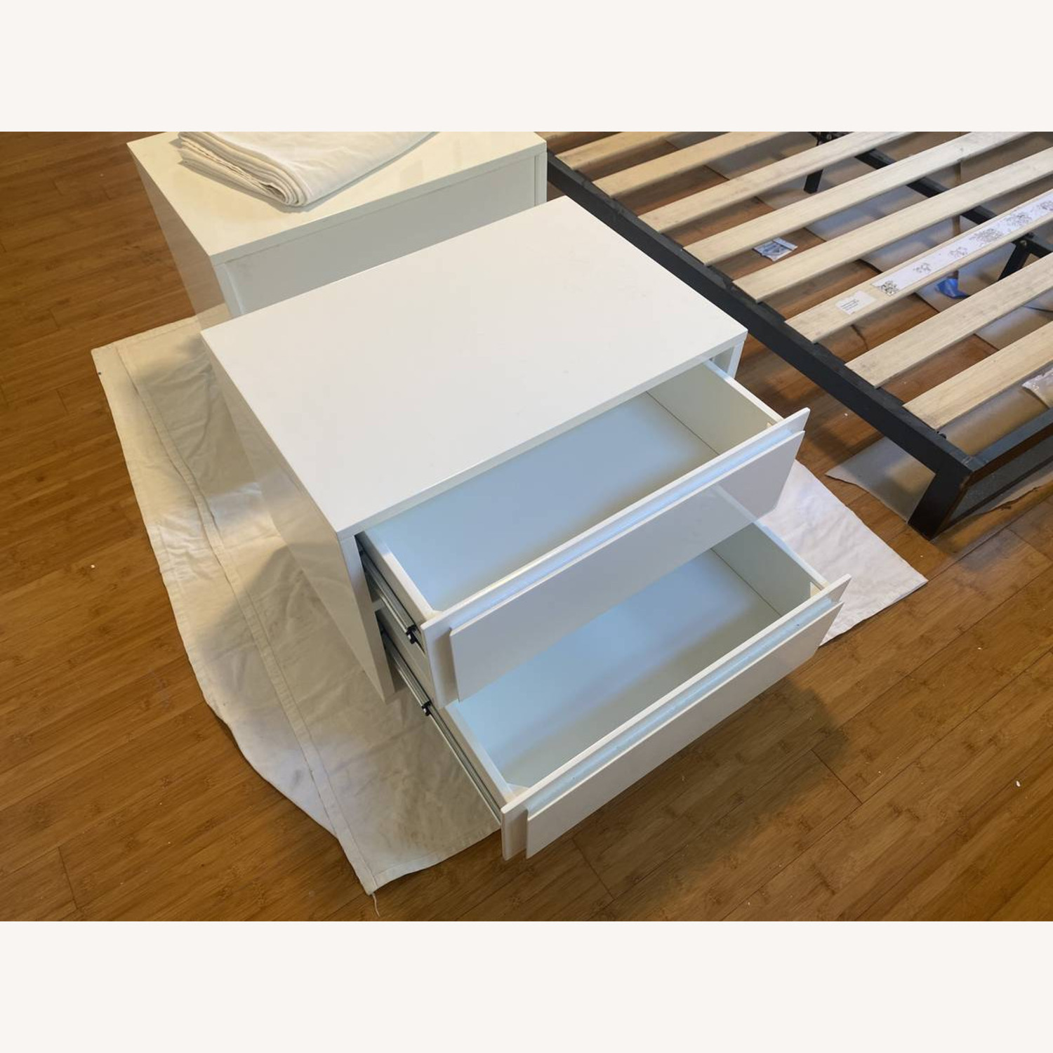 Gallery White 2-Drawer Nightstand - image-4