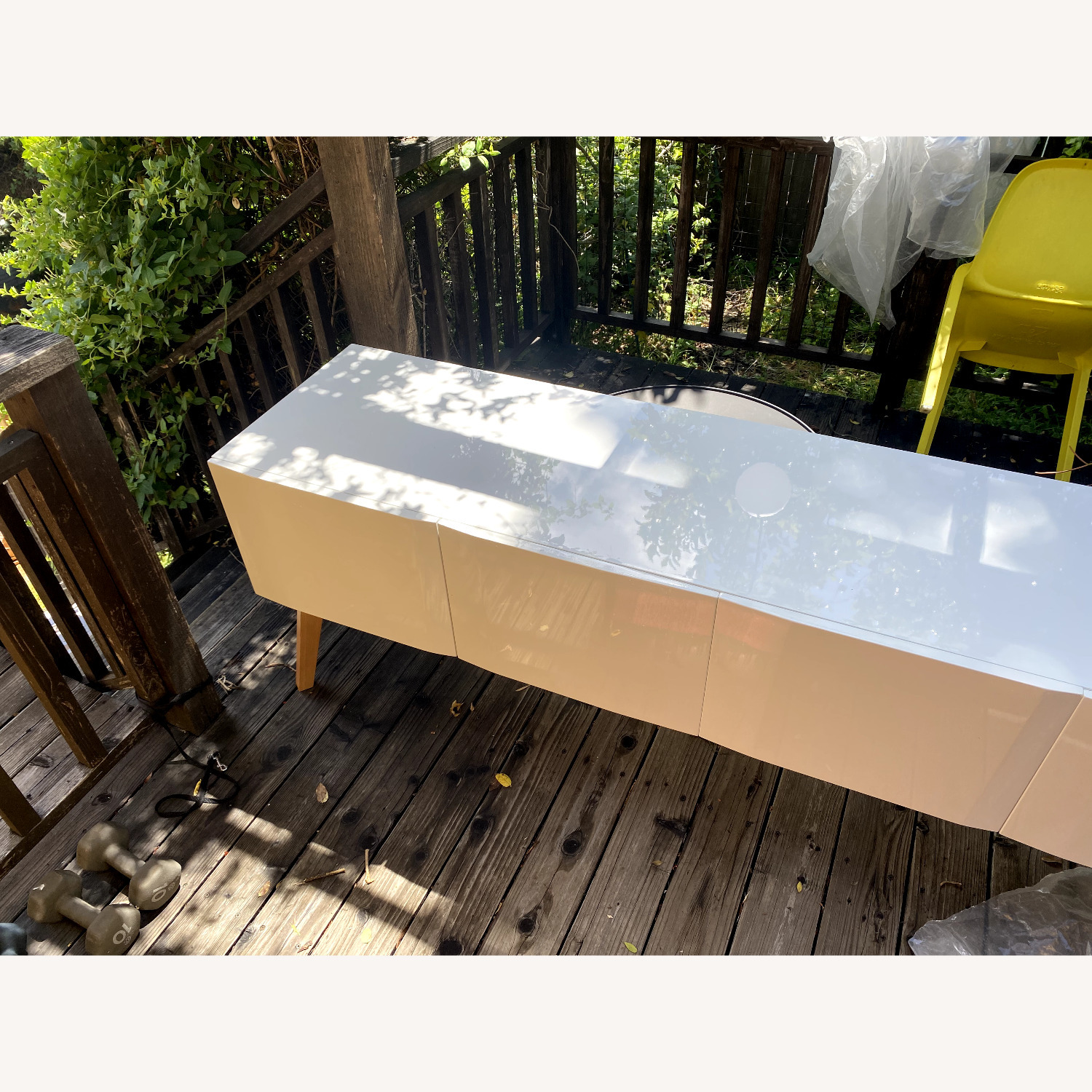 CB2 Alba Large White Lacquer Credenza - image-5