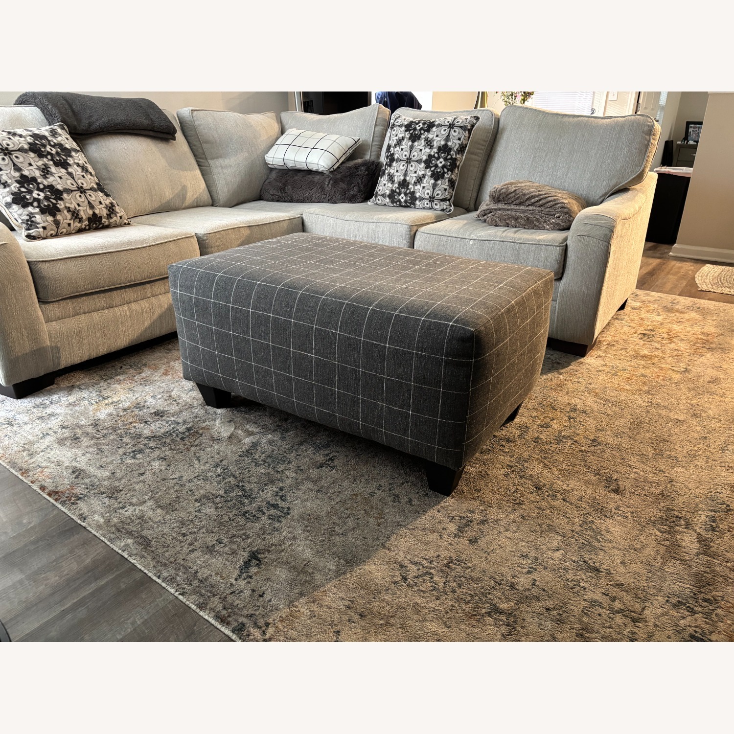 Grey Caid Cocktail Ottoman - image-2