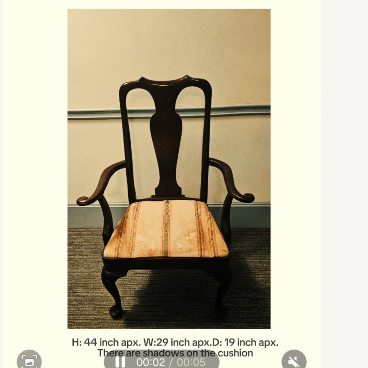Antique Armed Chair - image-1