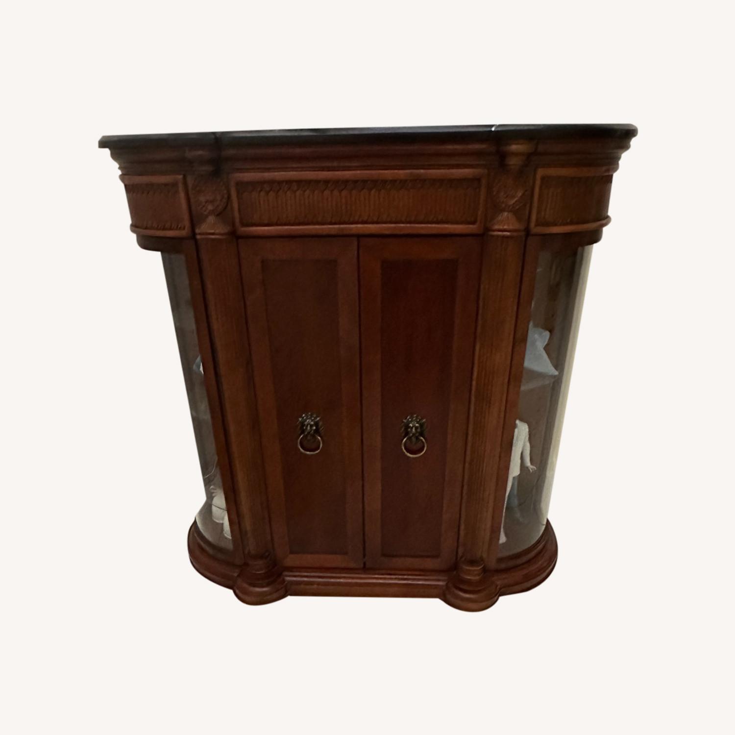 Mahogany Carved Console - image-0