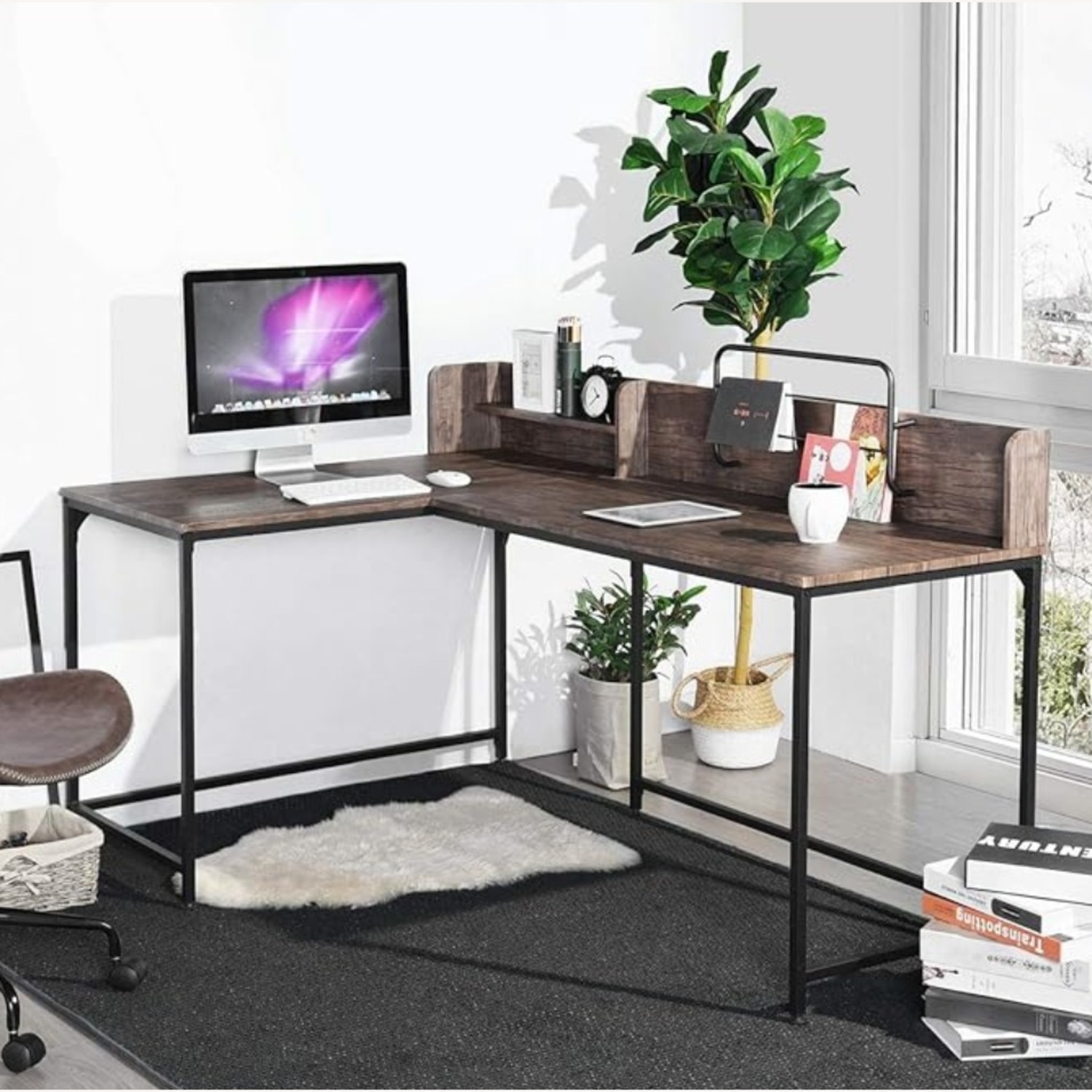 MEUBLE COSY L-Shape Computer Desk - image-1