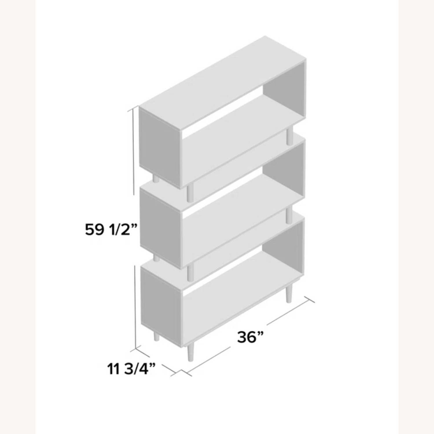 Mid-Century Camylle Bookcase - image-1